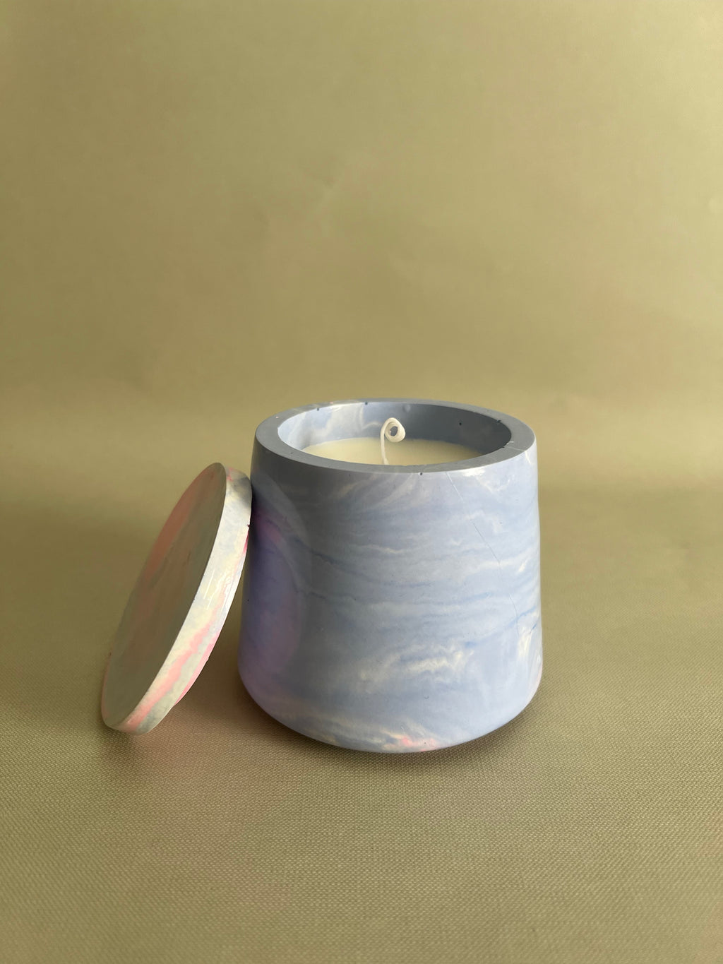 Fluorescent candle jar