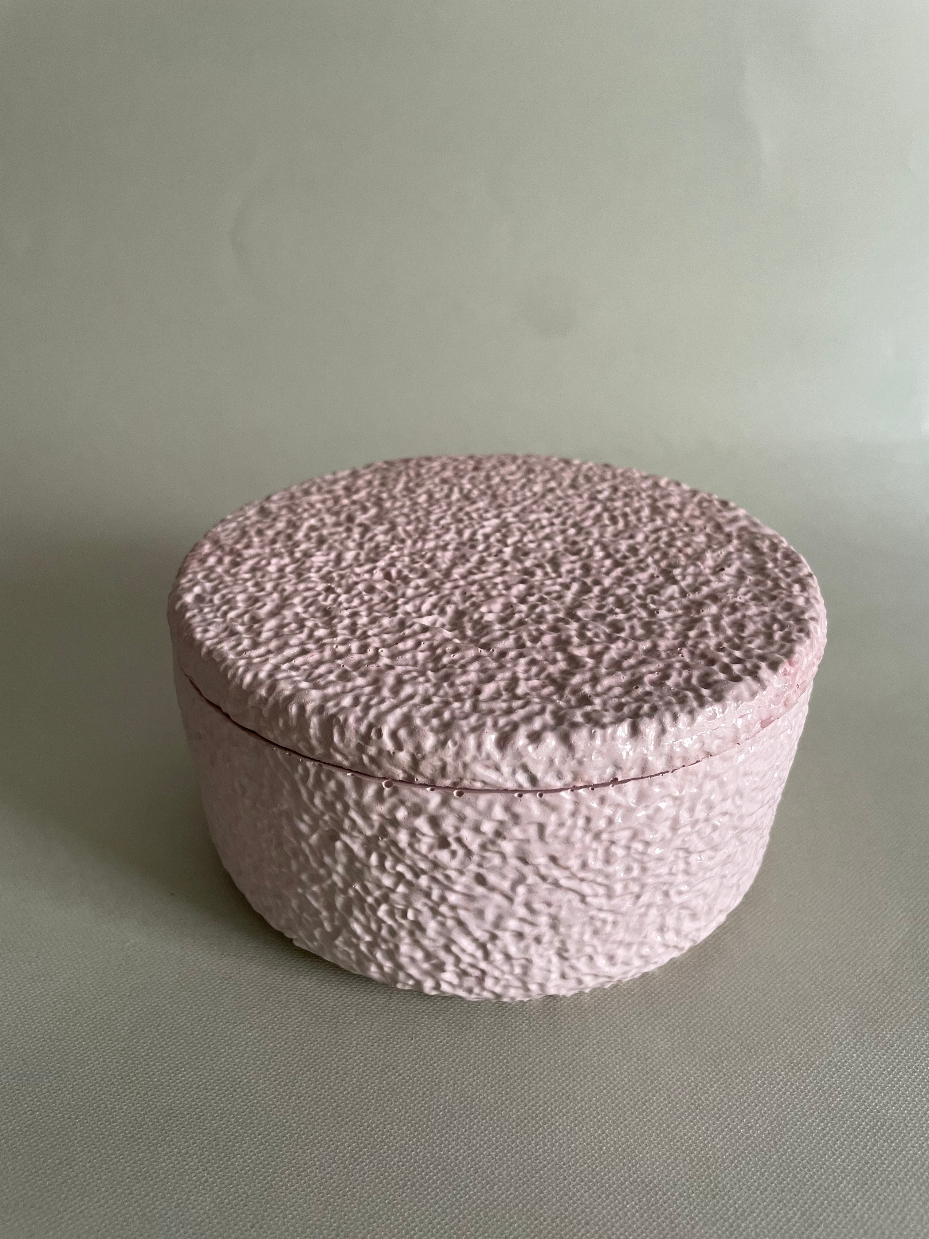 Textured pink wide Jar