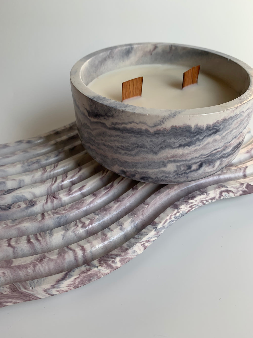 Vanilla candle set | lavender colors