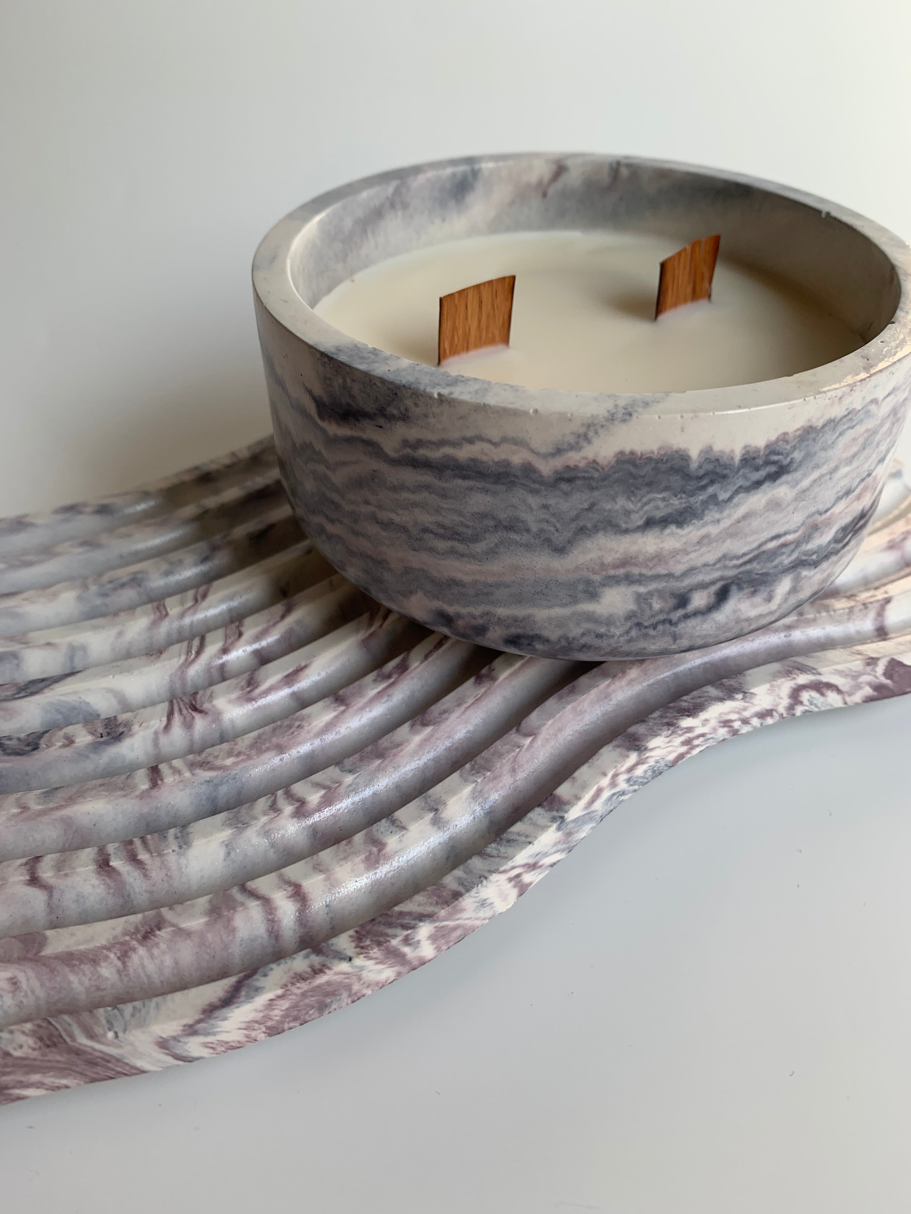 Vanilla candle set | lavender colors