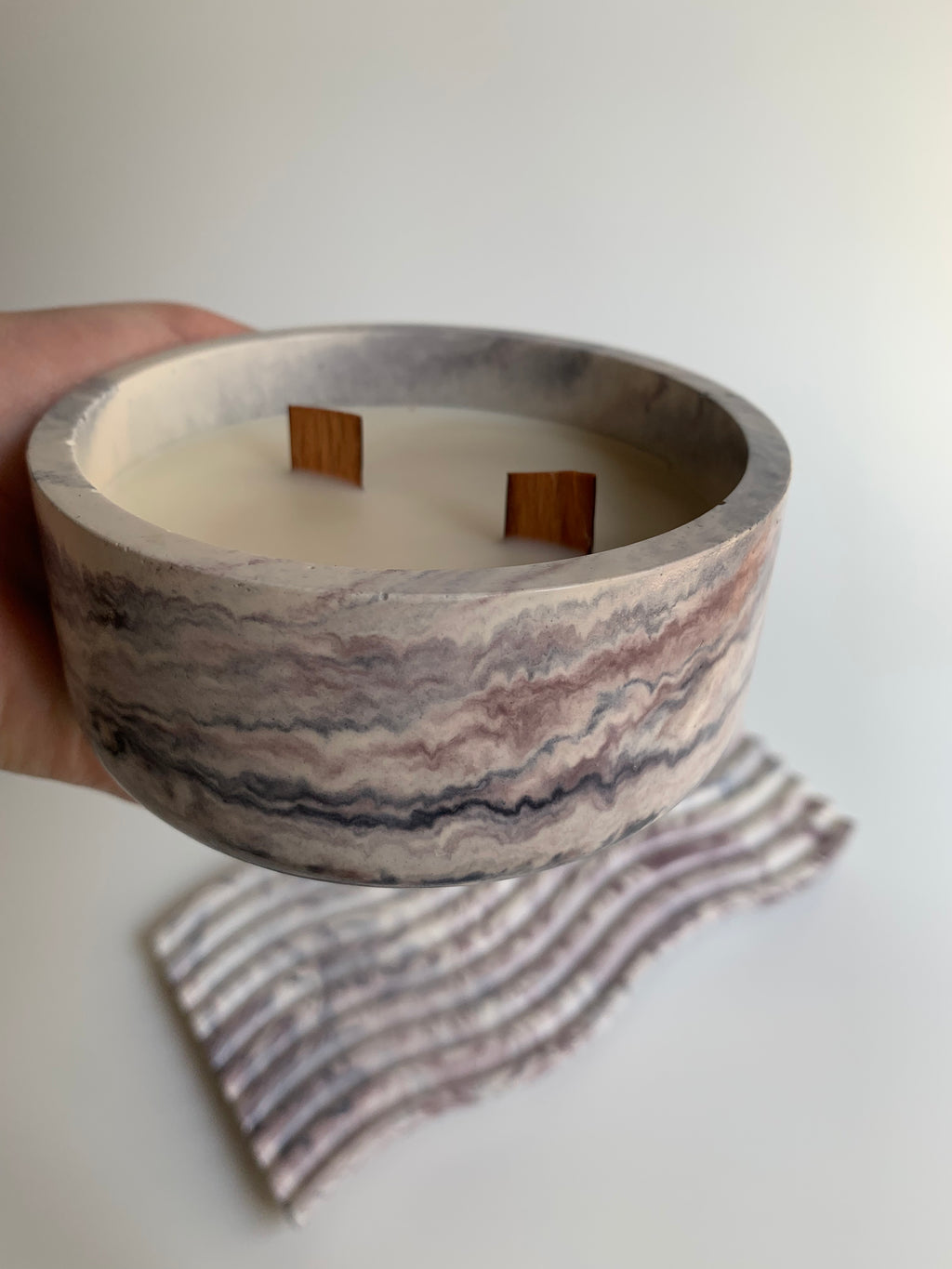 Vanilla candle set | lavender colors