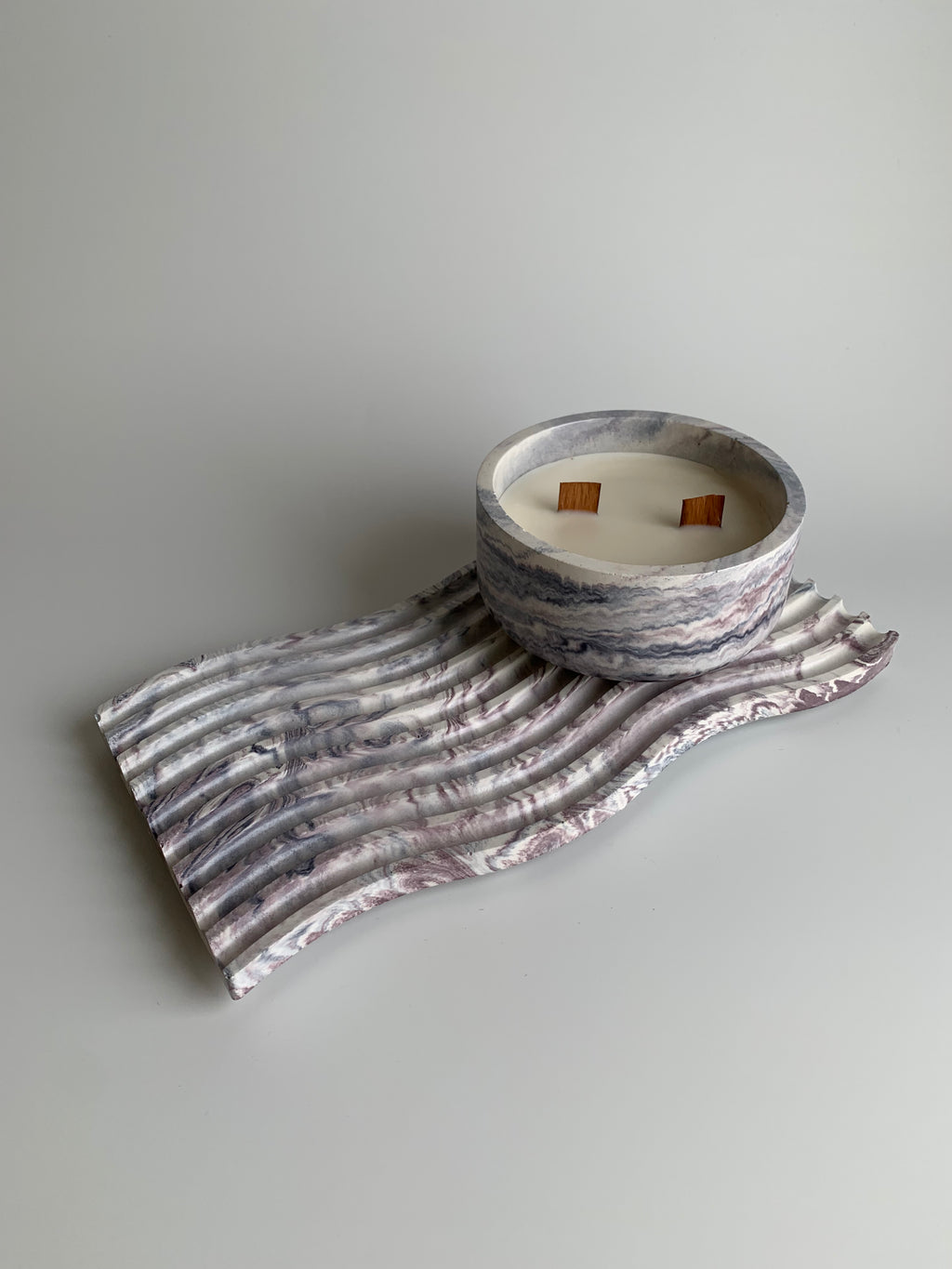 Vanilla candle set | lavender colors