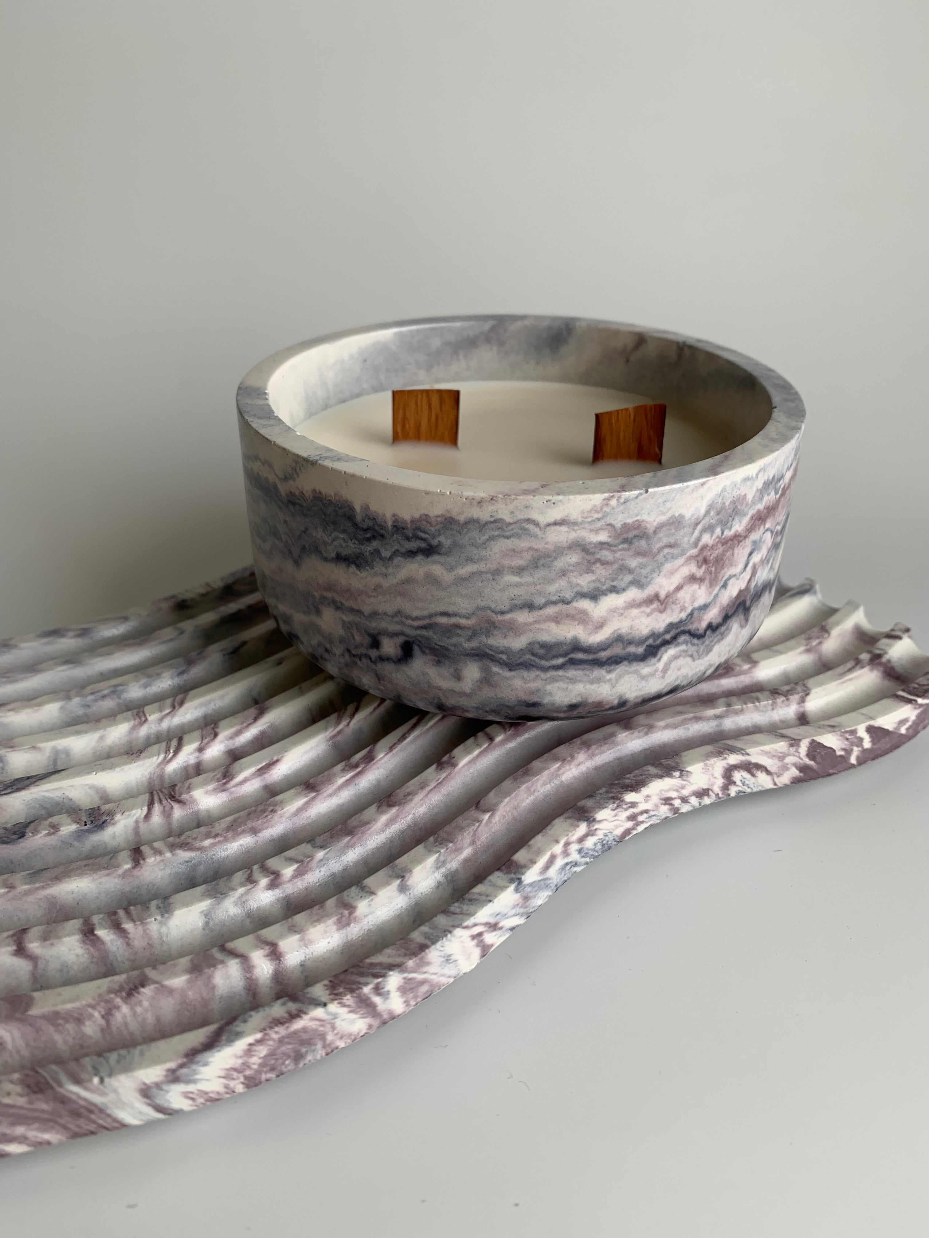 Vanilla candle set | lavender colors