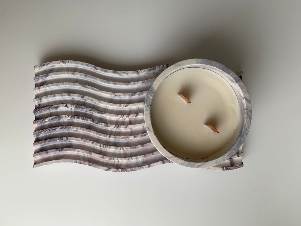Vanilla candle set | lavender colors