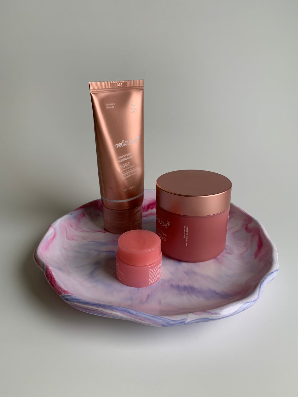 Round Trinket Dish | Violet Shades Marble