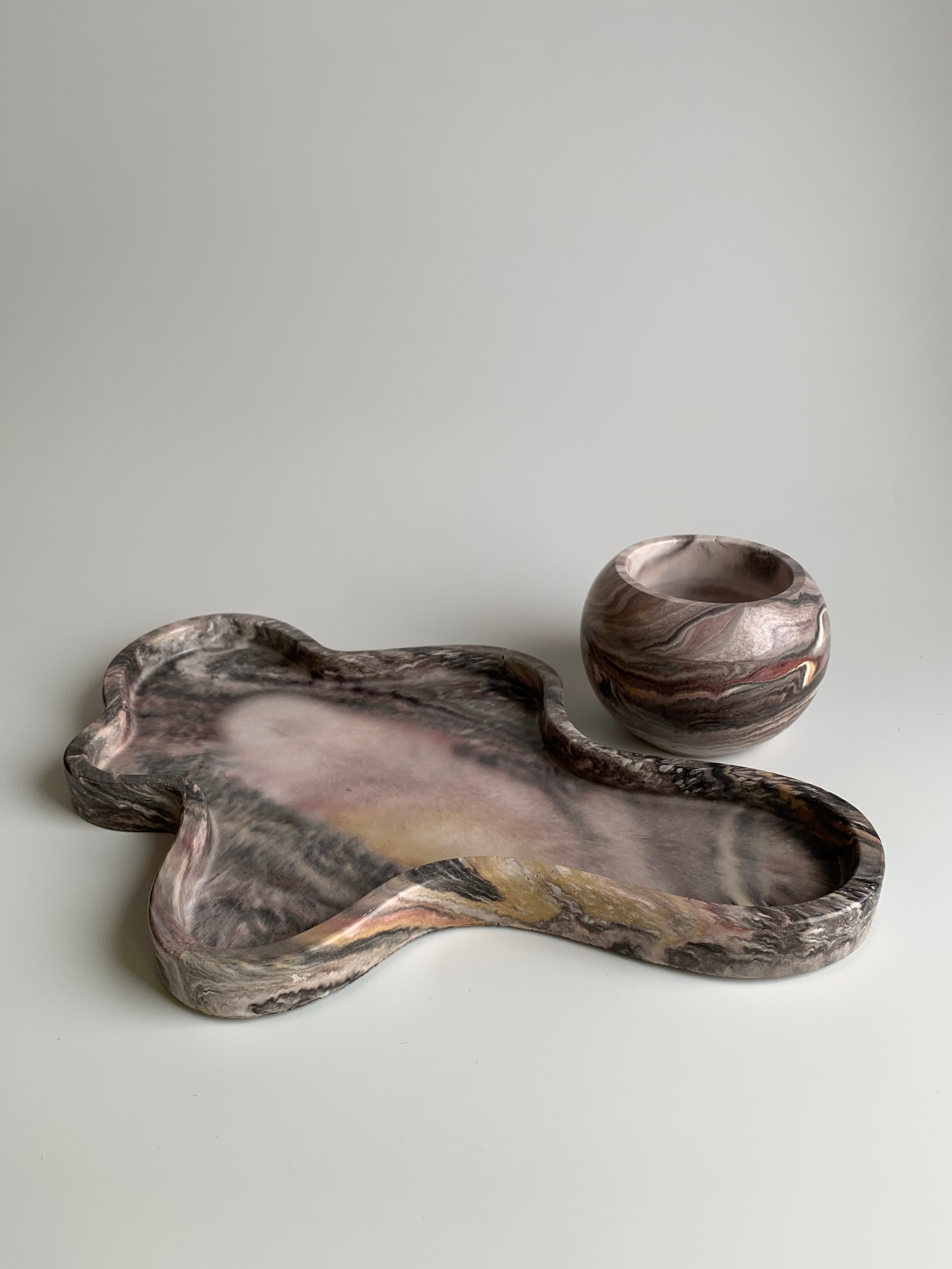 Vanity set | Earthy marble