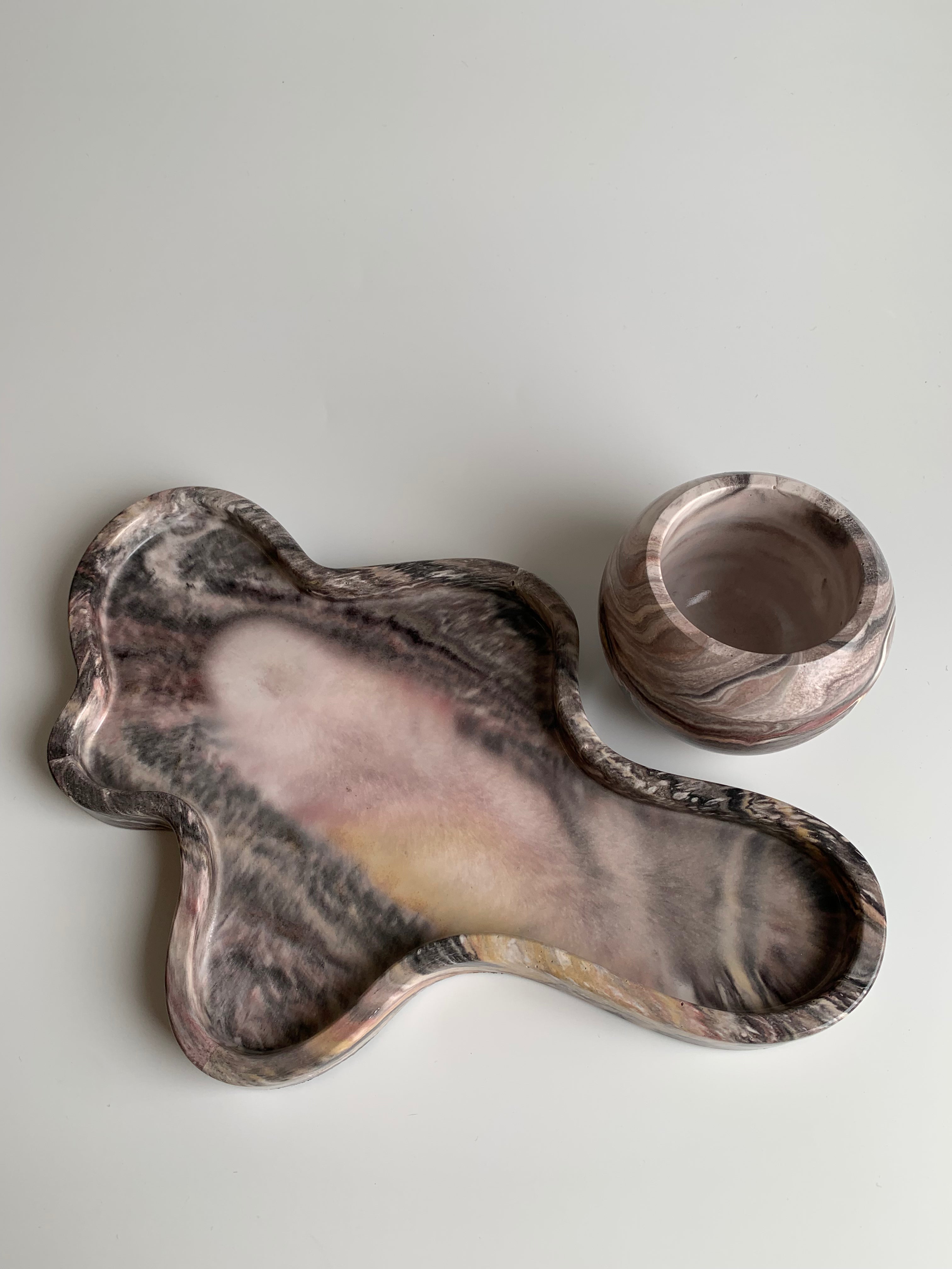 Vanity set | Earthy marble