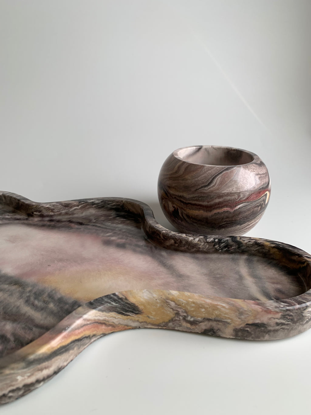 Vanity set | Earthy marble