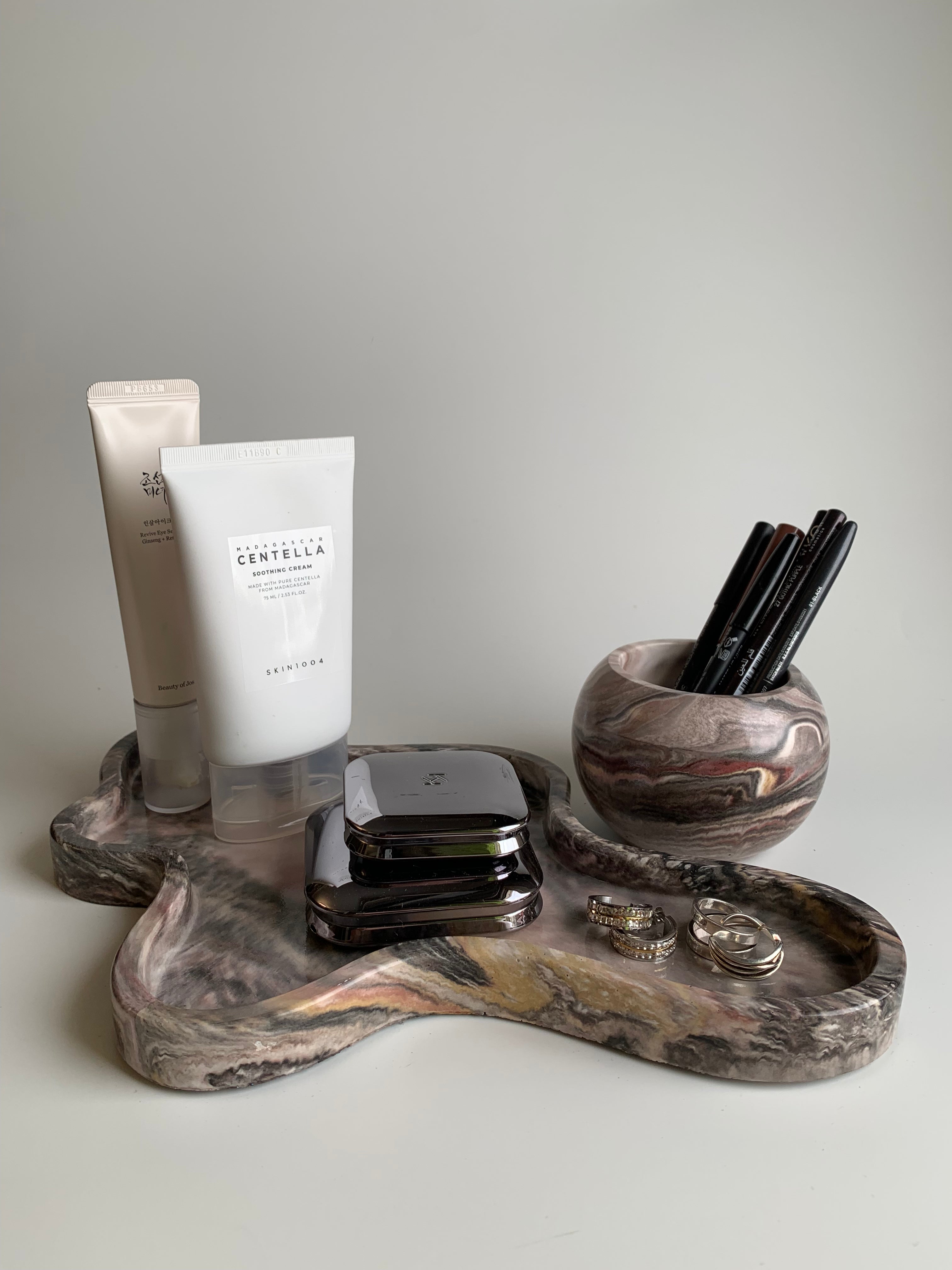 Vanity set | Earthy marble