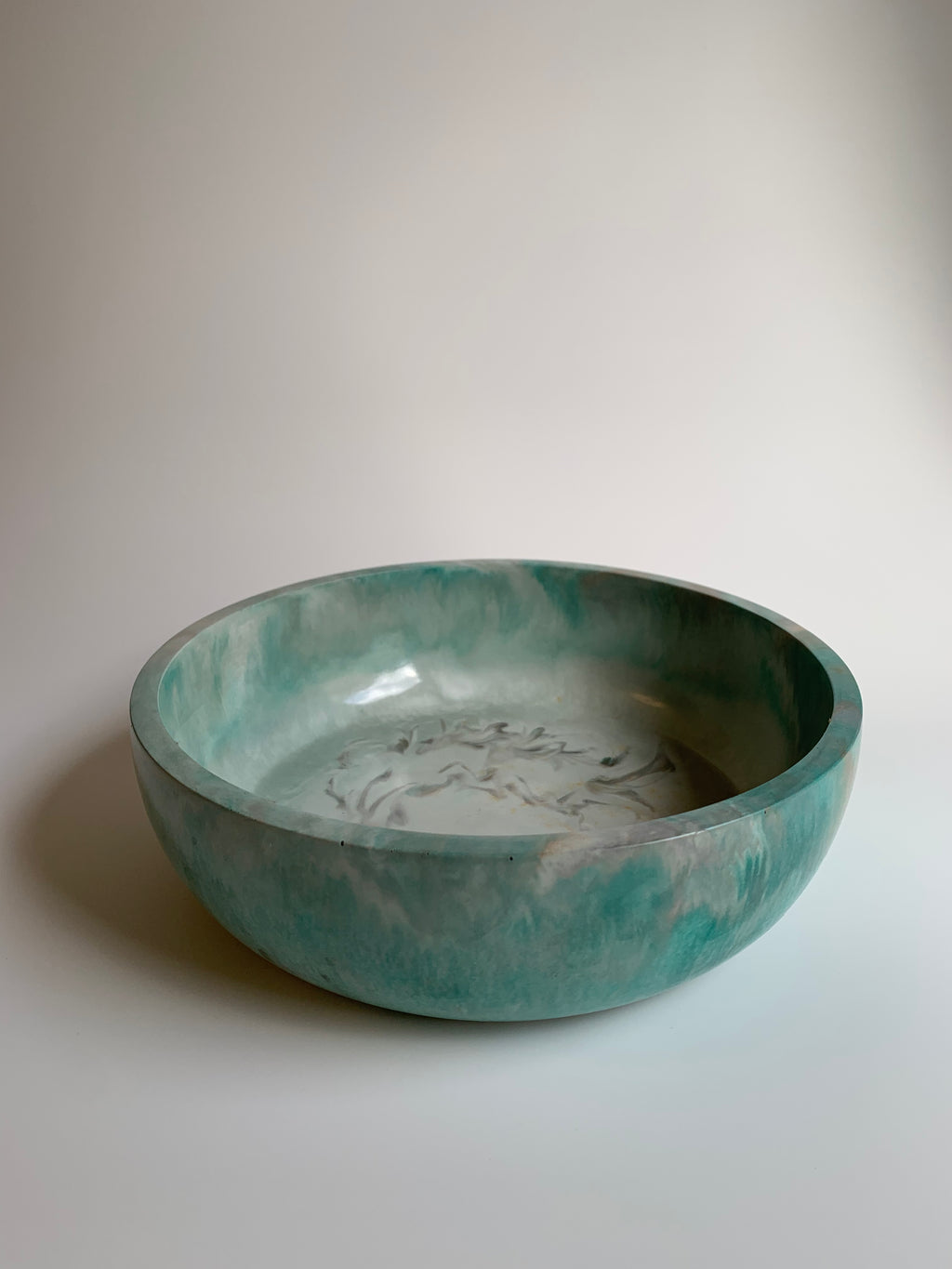Teal marble Bowl