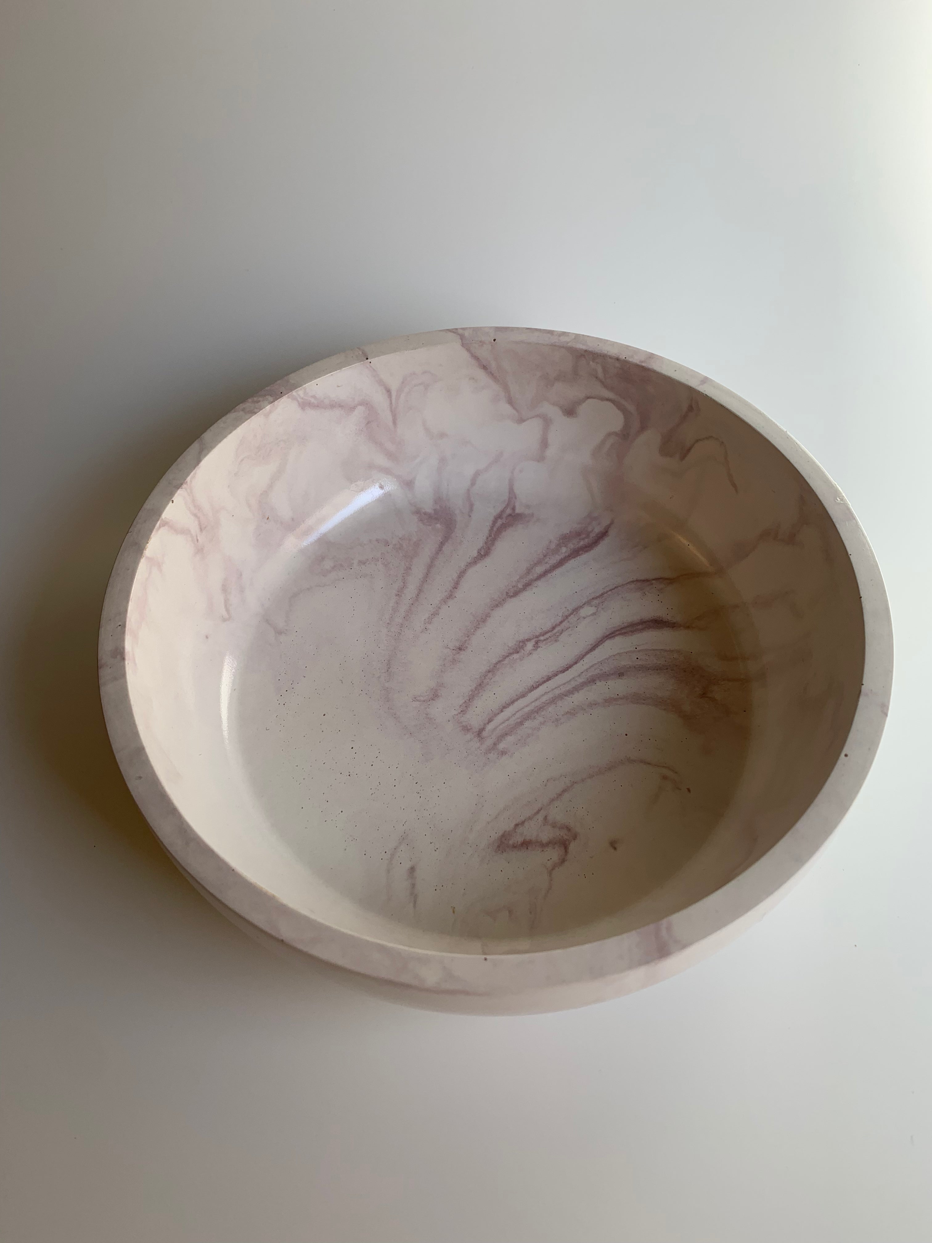 Lilac marble Bowl