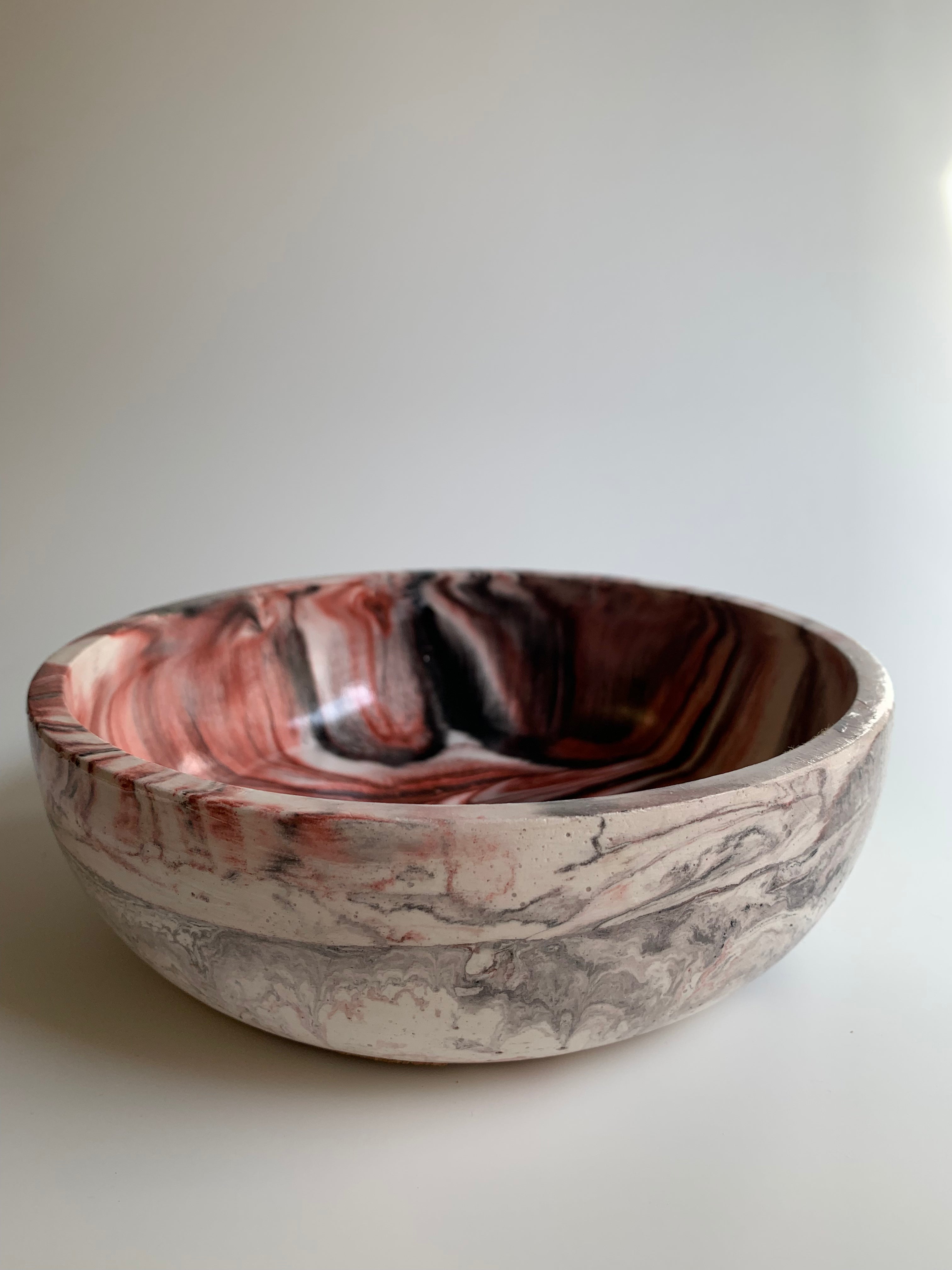 Deep red marble Bowl