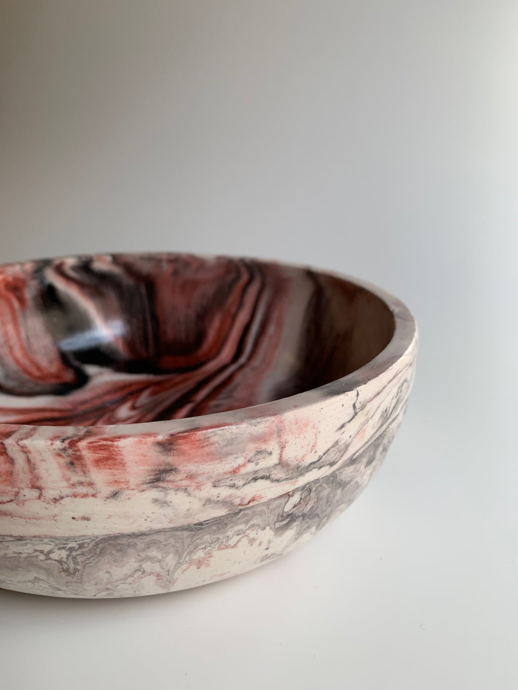Deep red marble Bowl