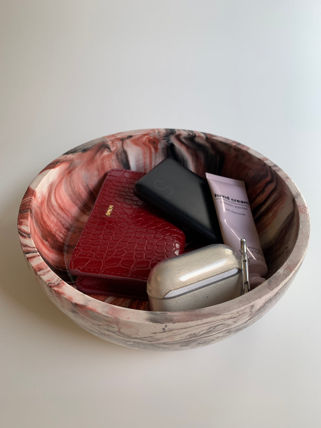 Deep red marble Bowl