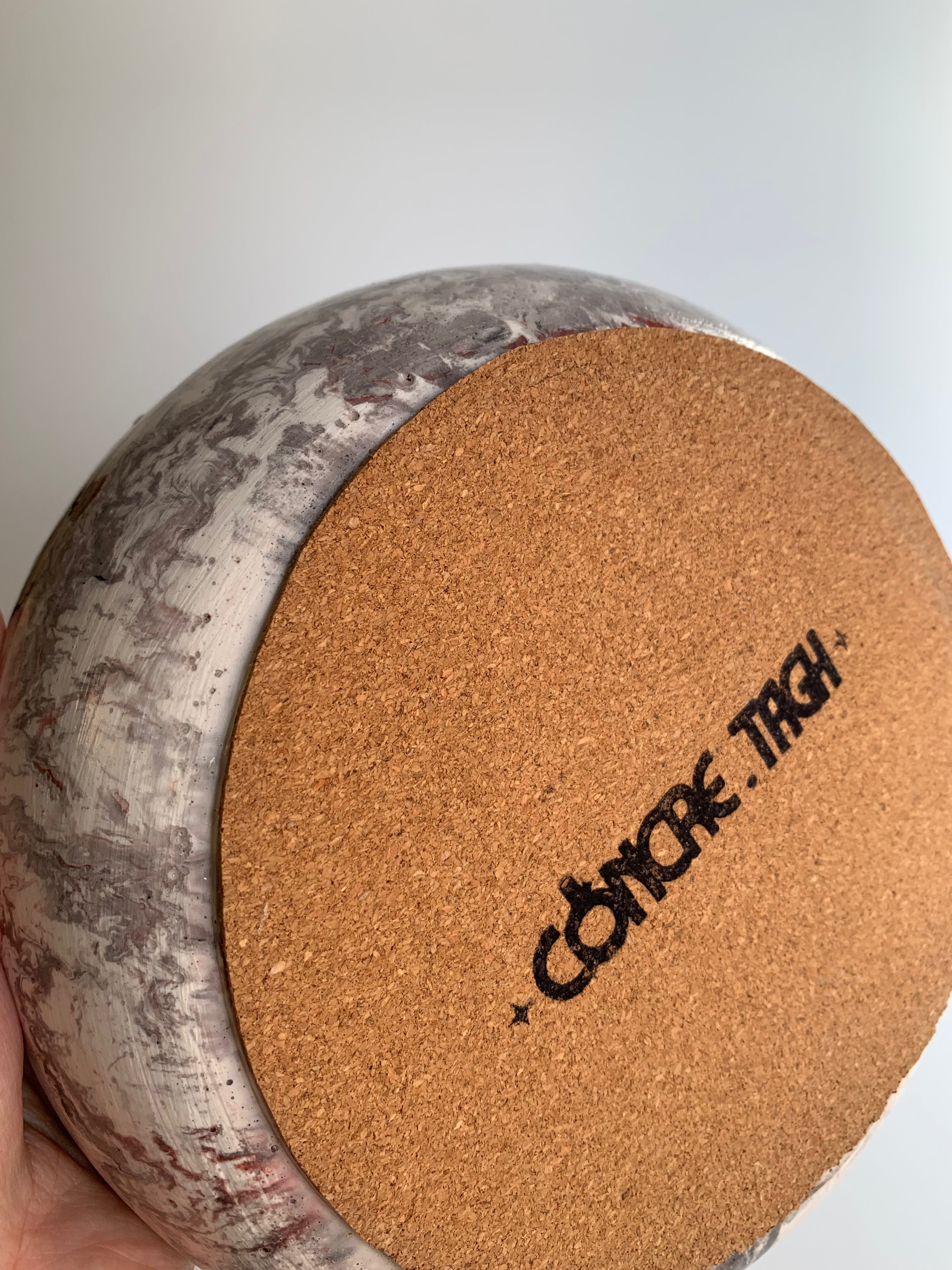 Deep red marble Bowl