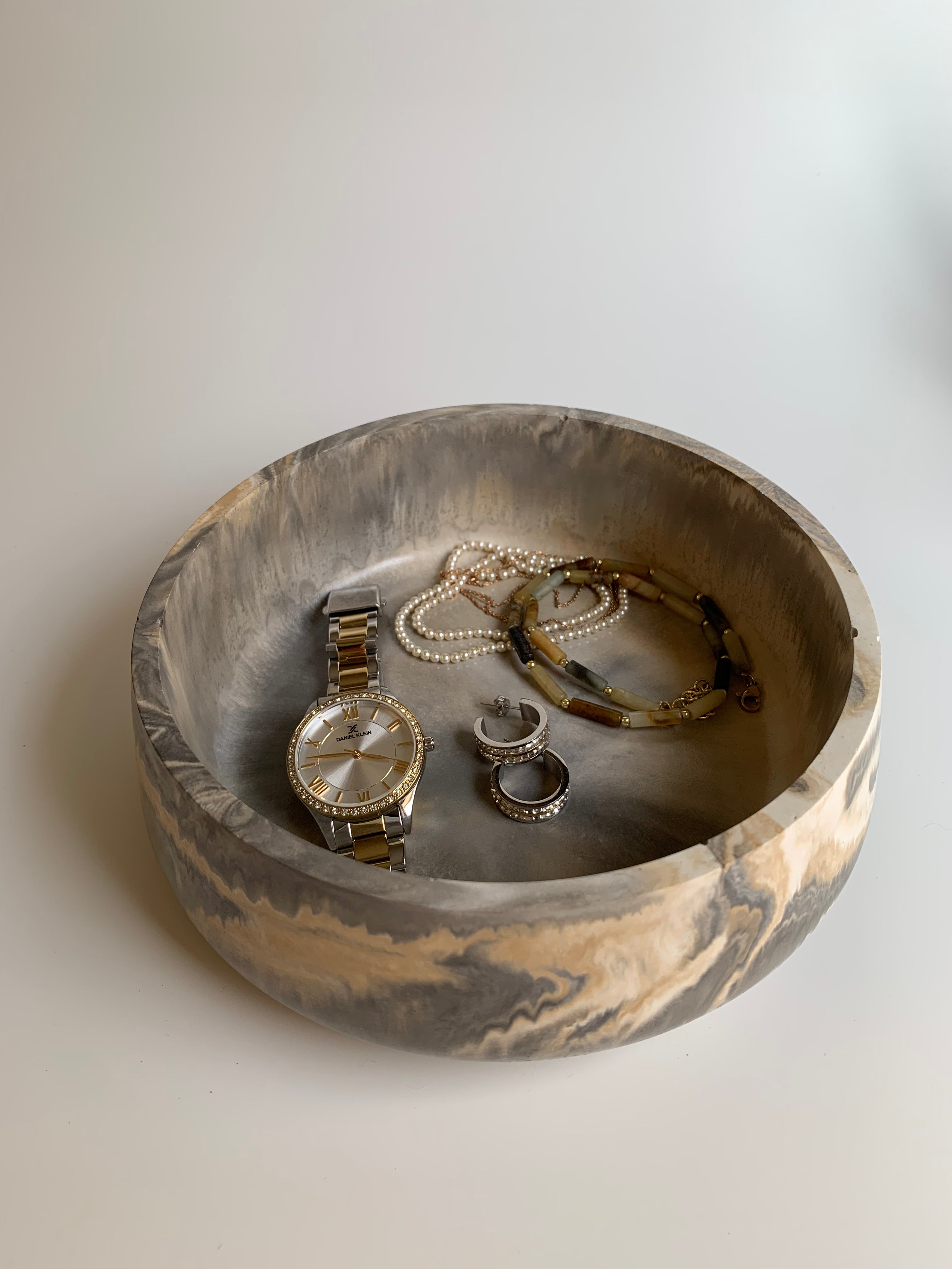 Camel & Grey marble Bowl