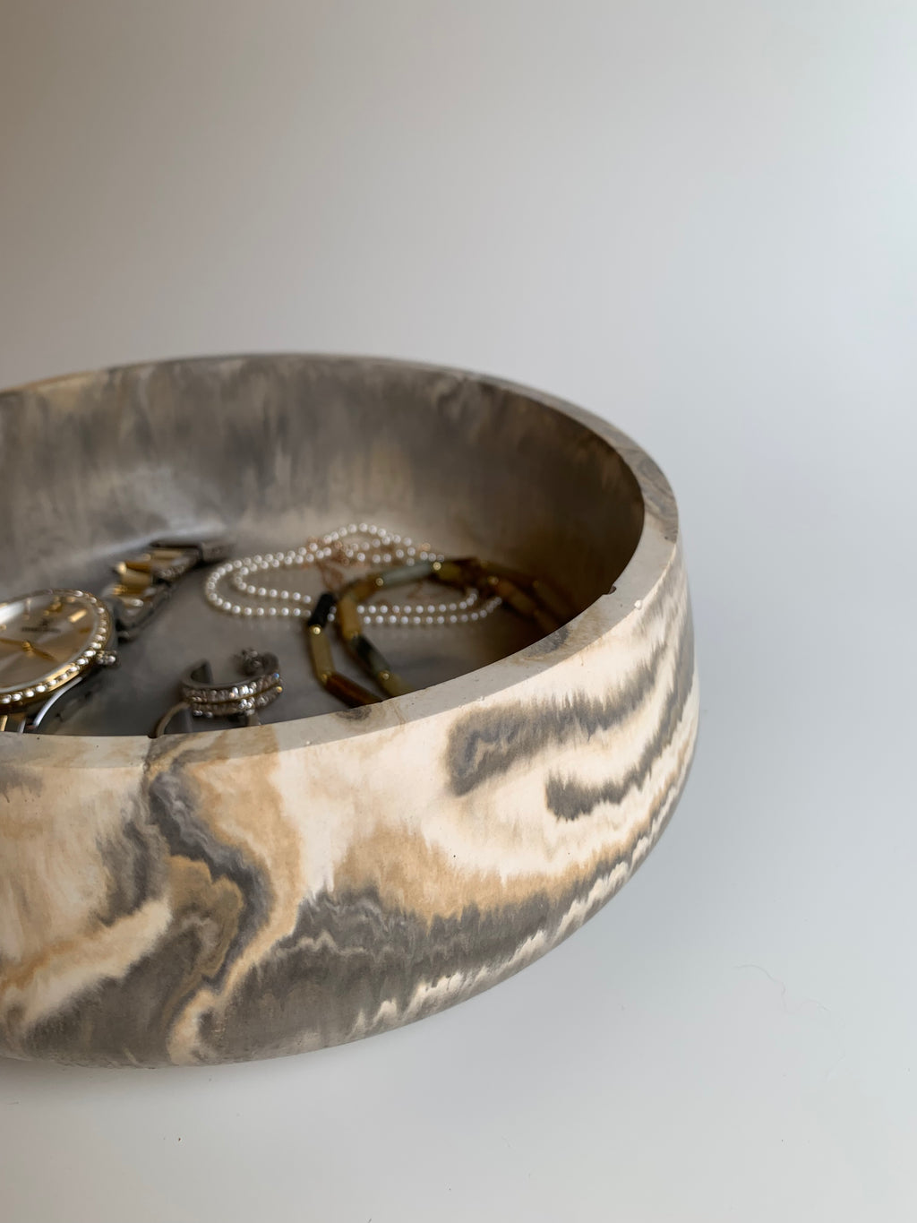 Camel & Grey marble Bowl