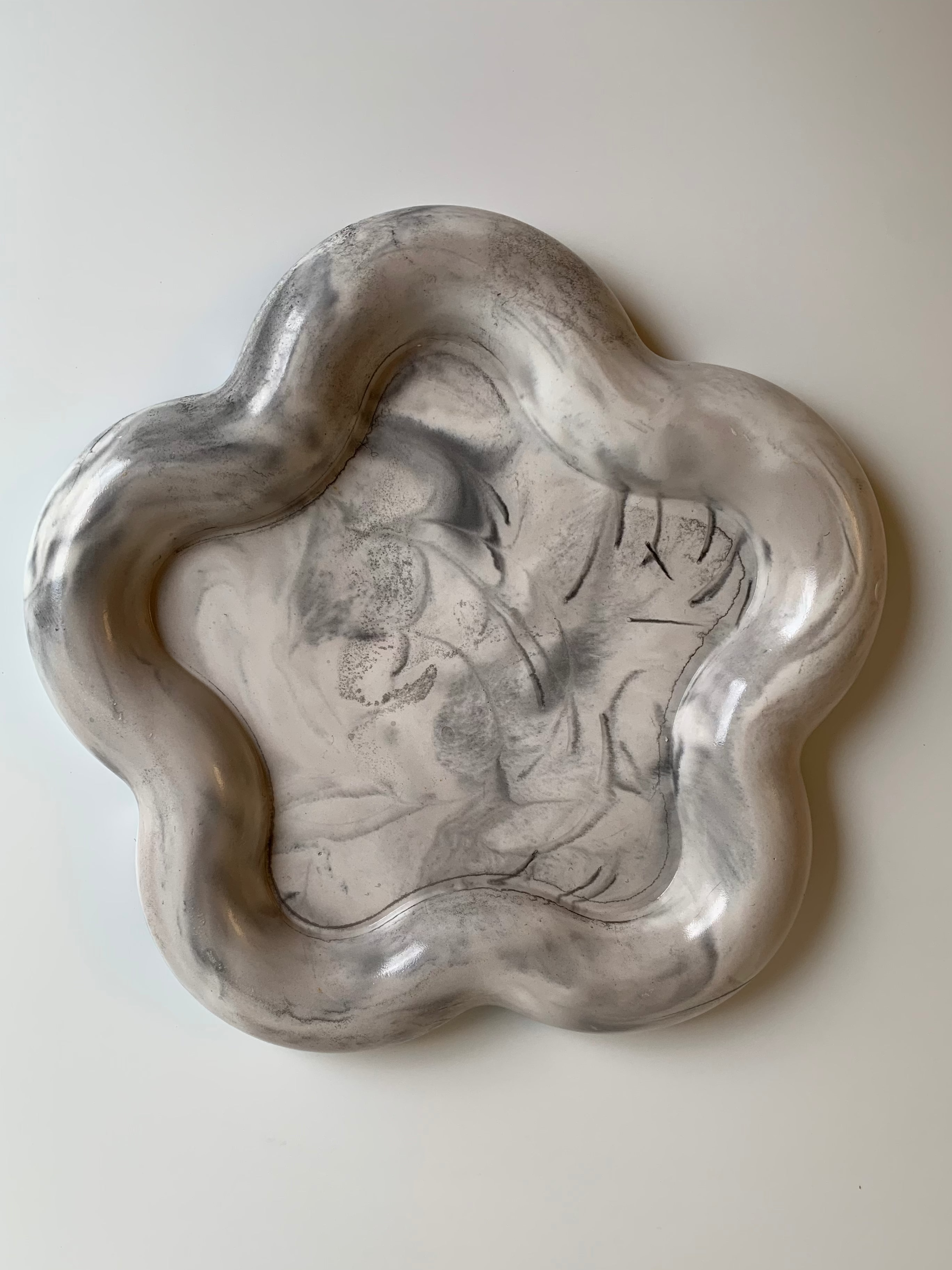 Warm grey trinket dish