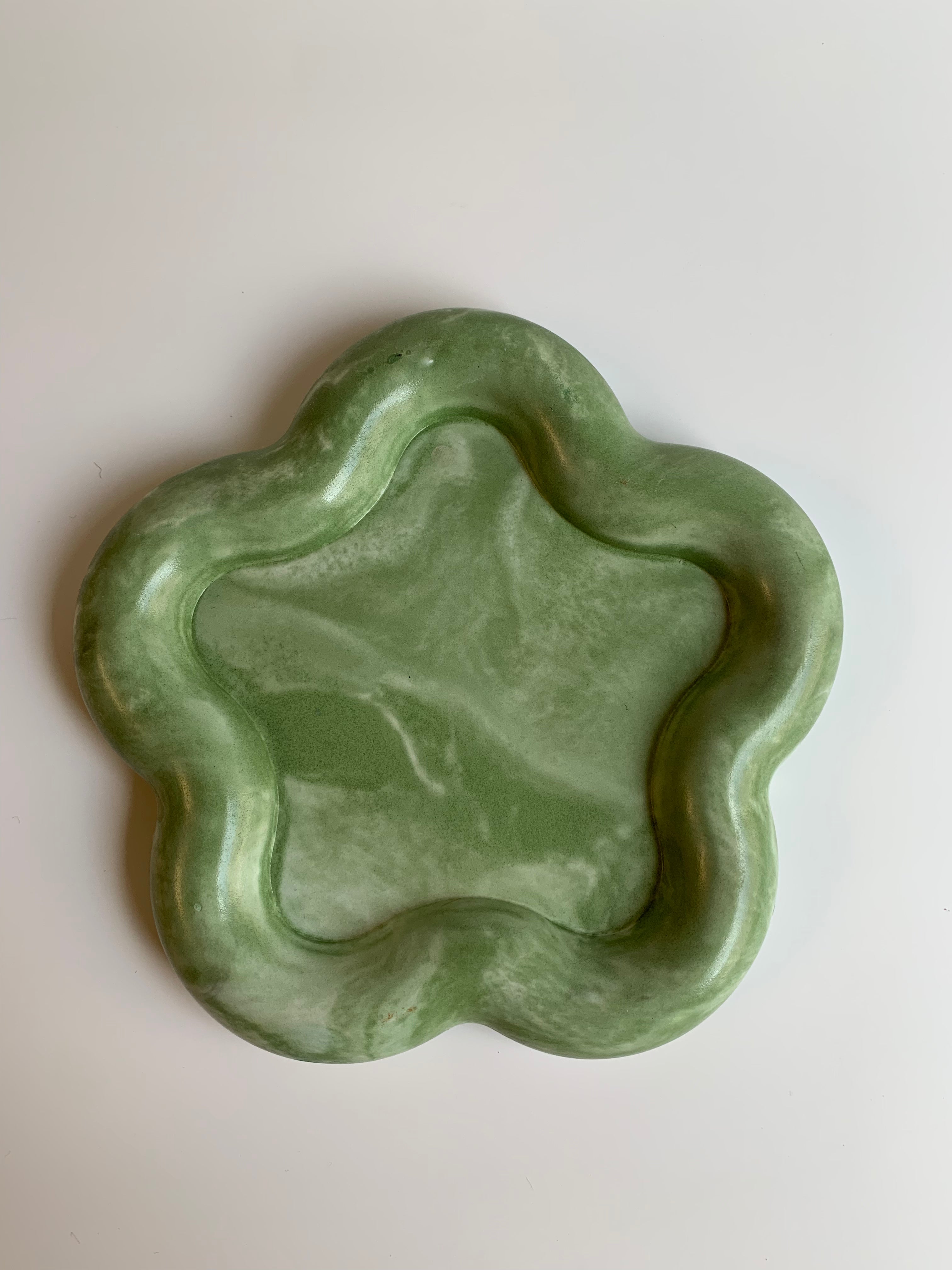 Grass Green marble trinket dish