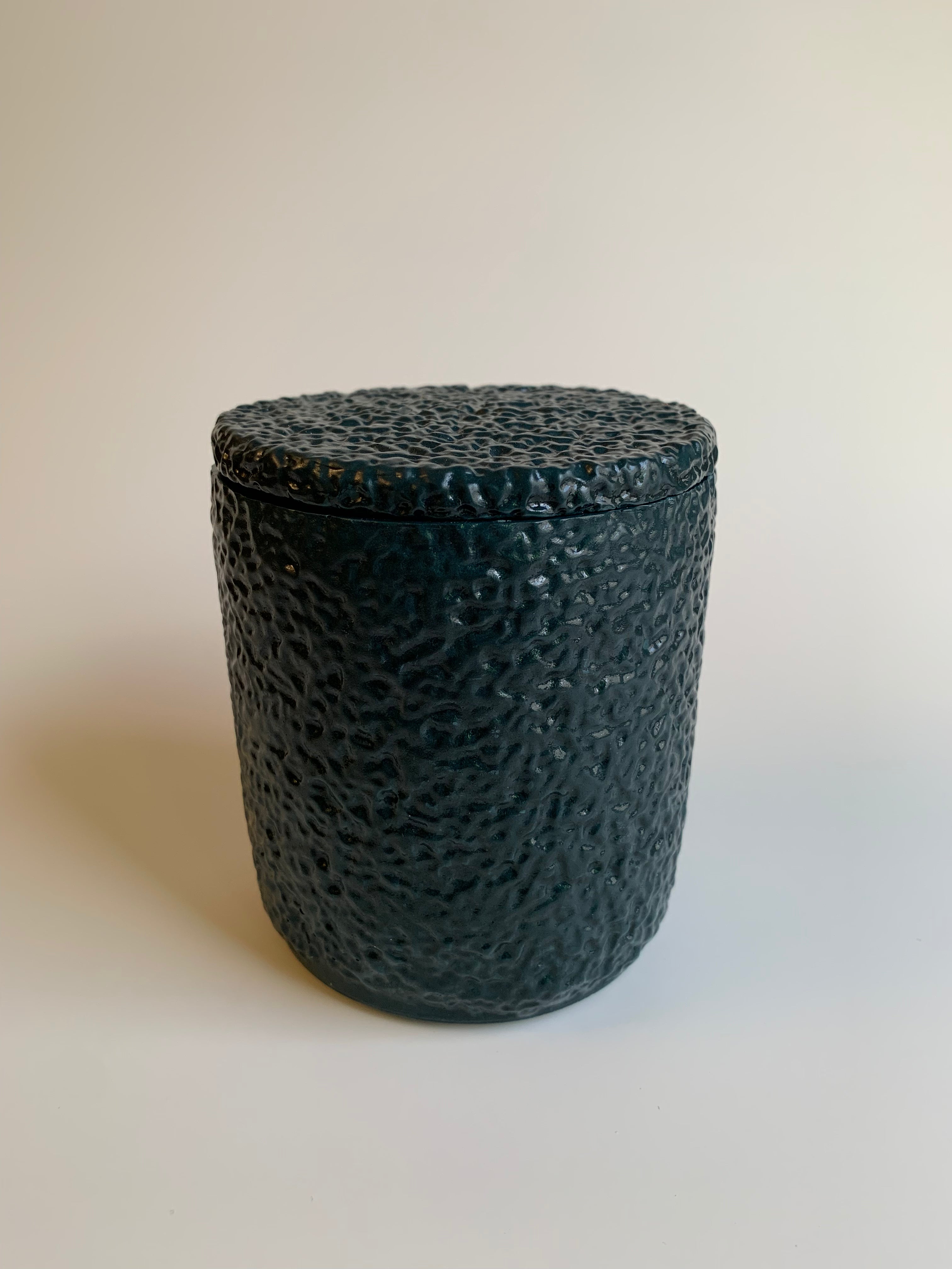 Cotton pads Jar | Dark turquoise
