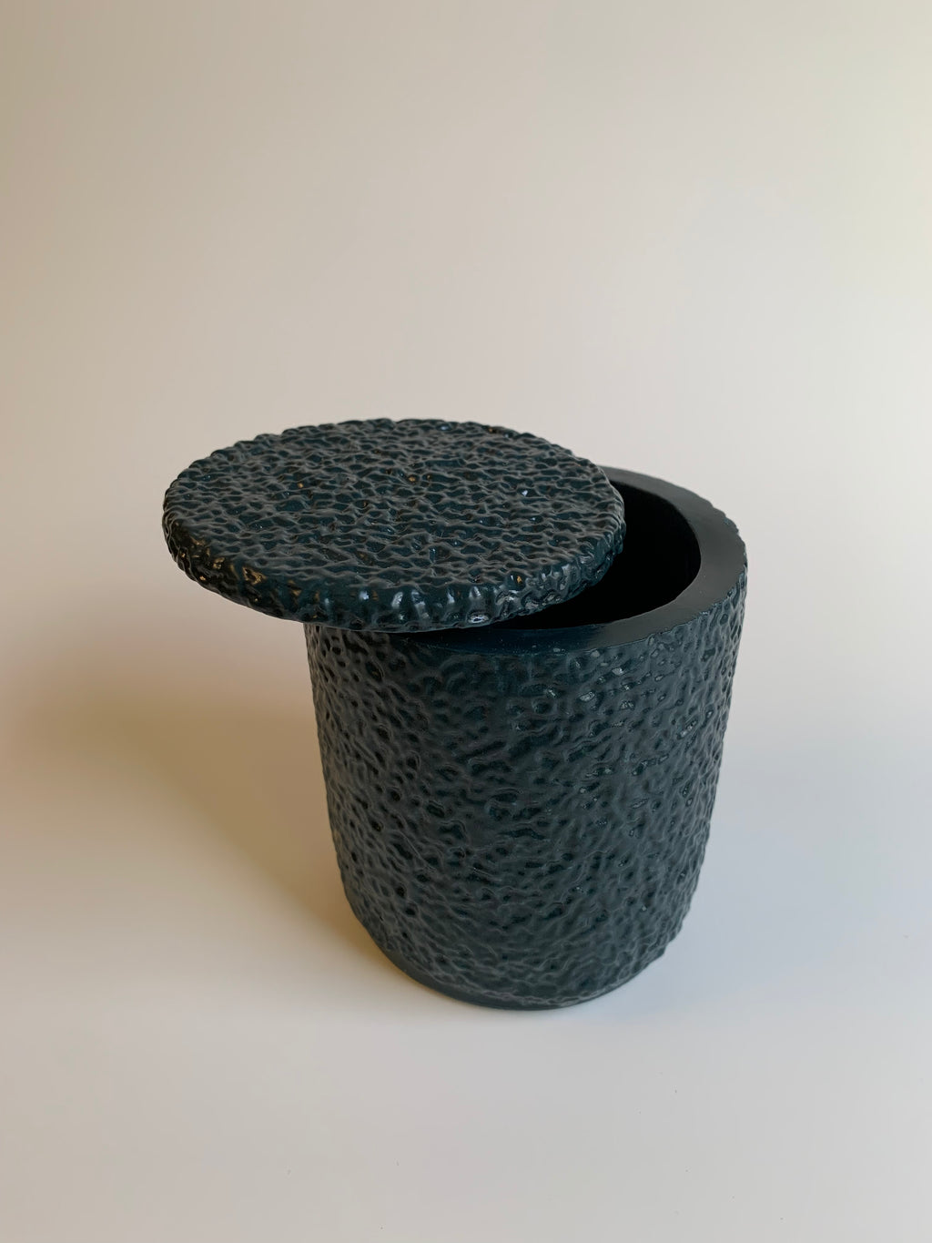 Cotton pads Jar | Dark turquoise