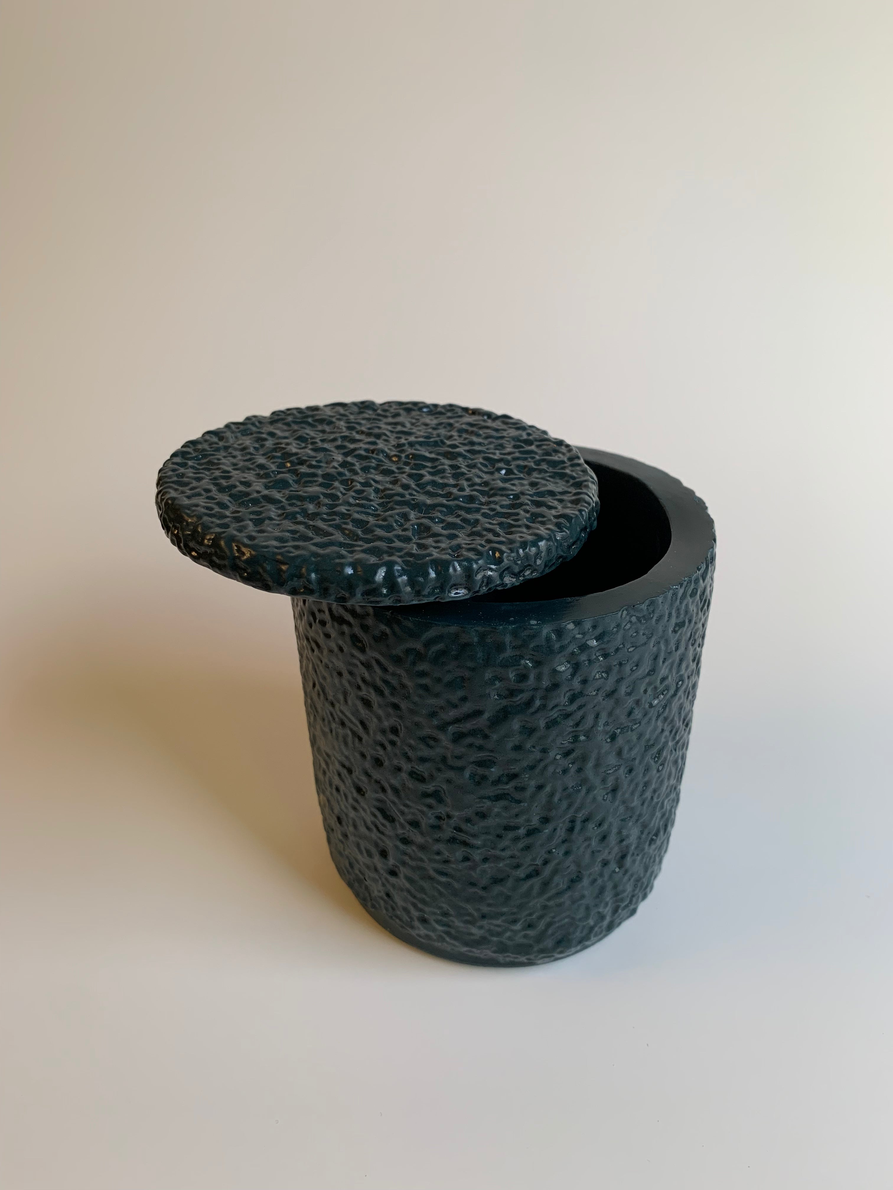 Cotton pads Jar | Dark turquoise