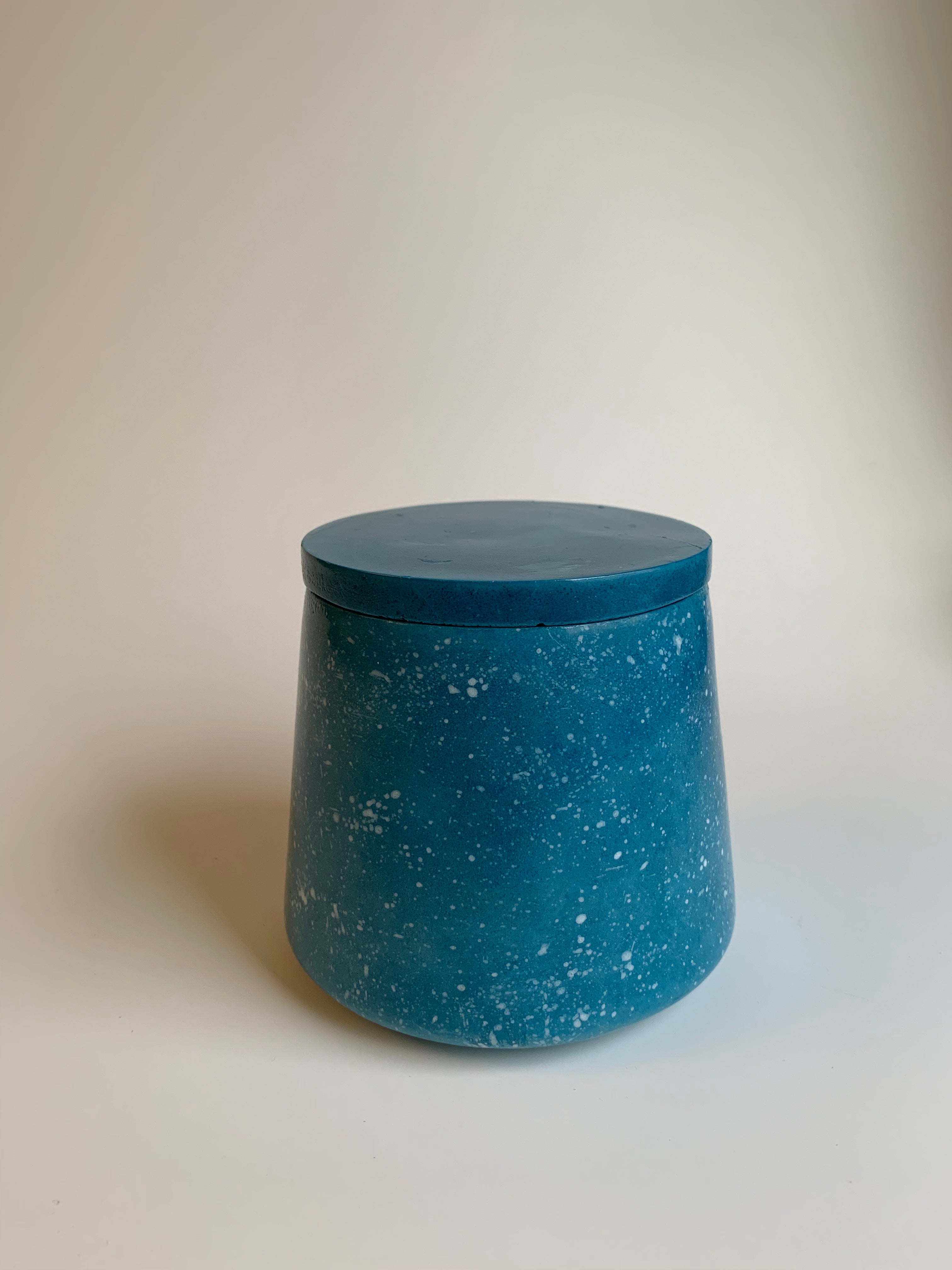 Cotton pads Jar | Turquoise night sky themed