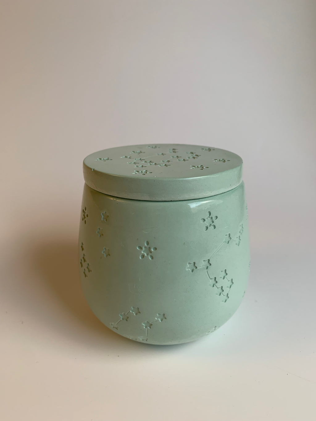 Cotton pads Jar | Soft green