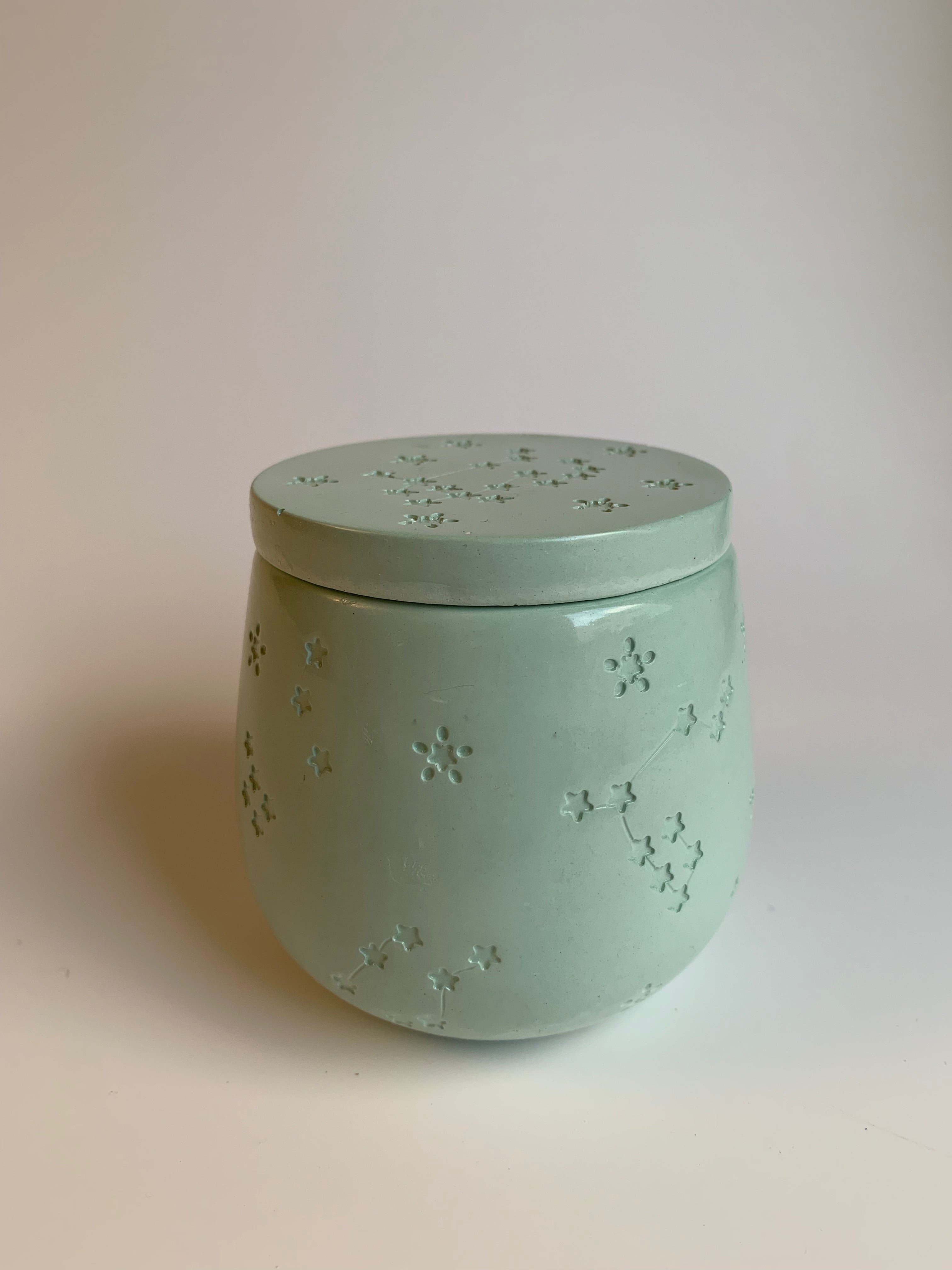 Cotton pads Jar | Soft green