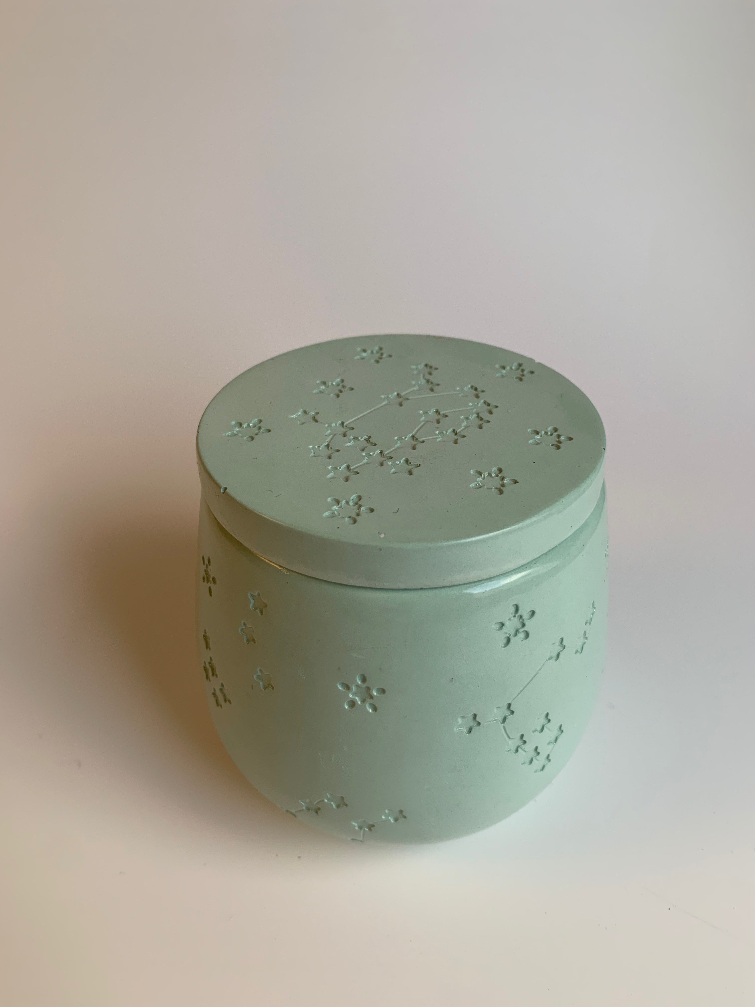 Cotton pads Jar | Soft green