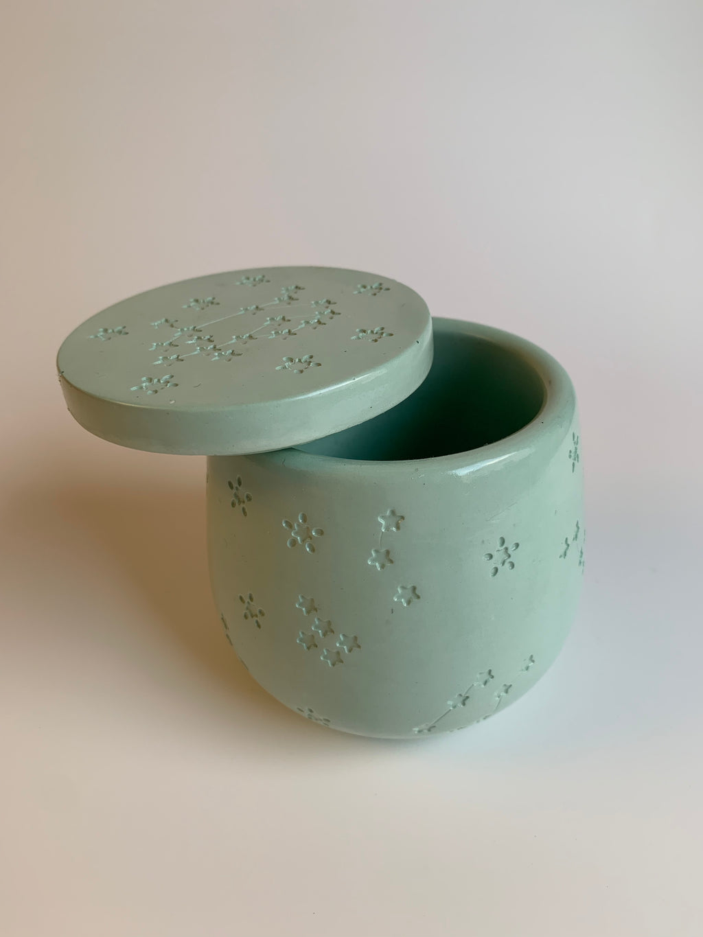 Cotton pads Jar | Soft green