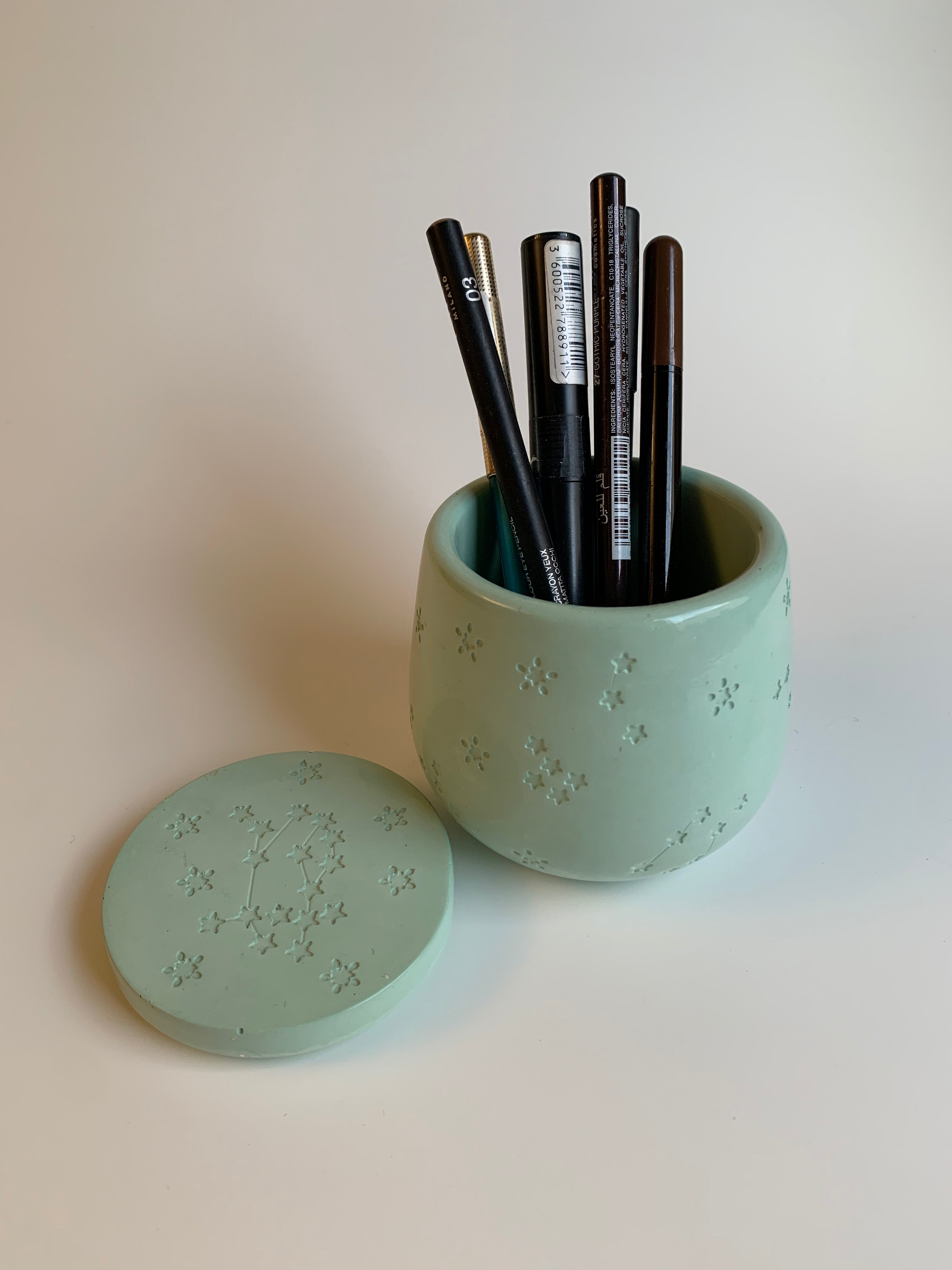 Cotton pads Jar | Soft green
