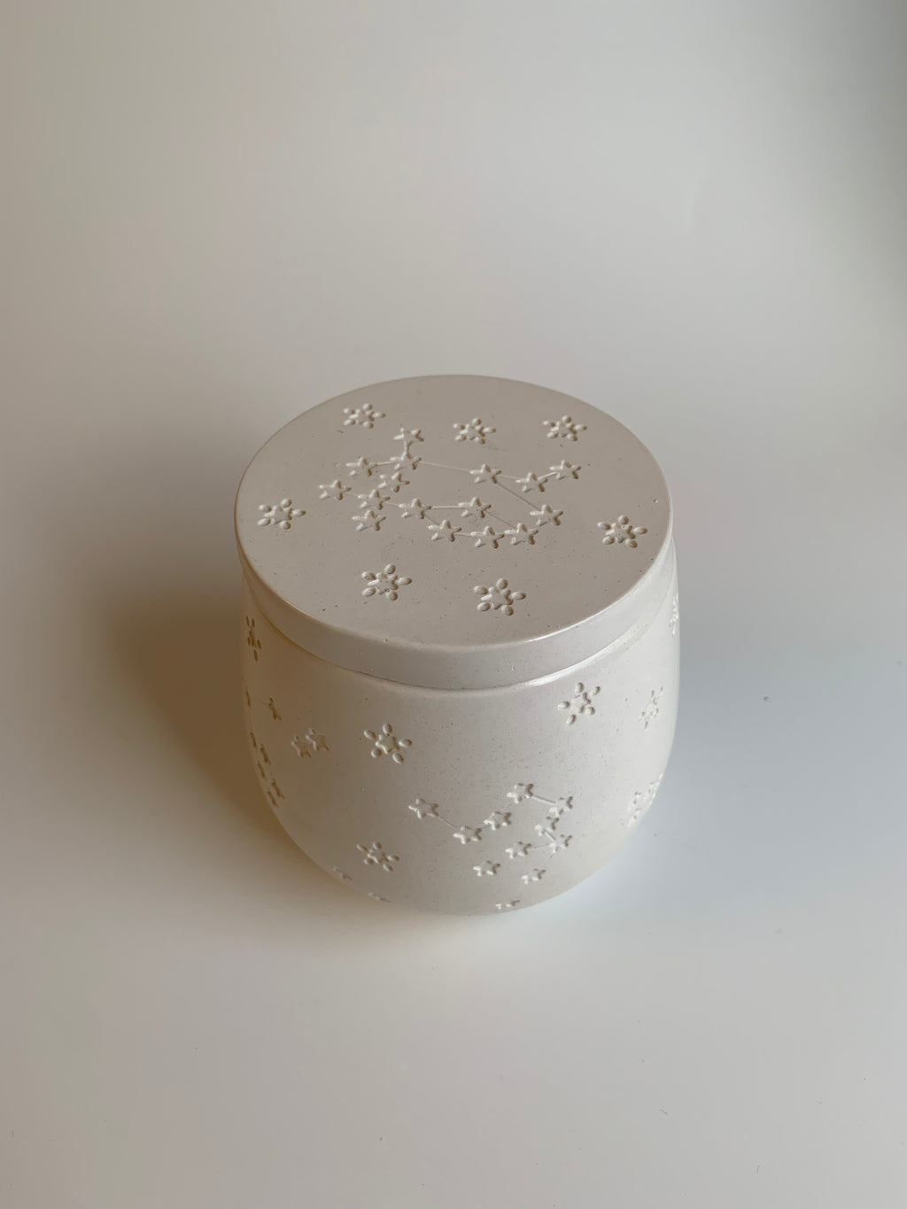 Cotton pads Jar | White