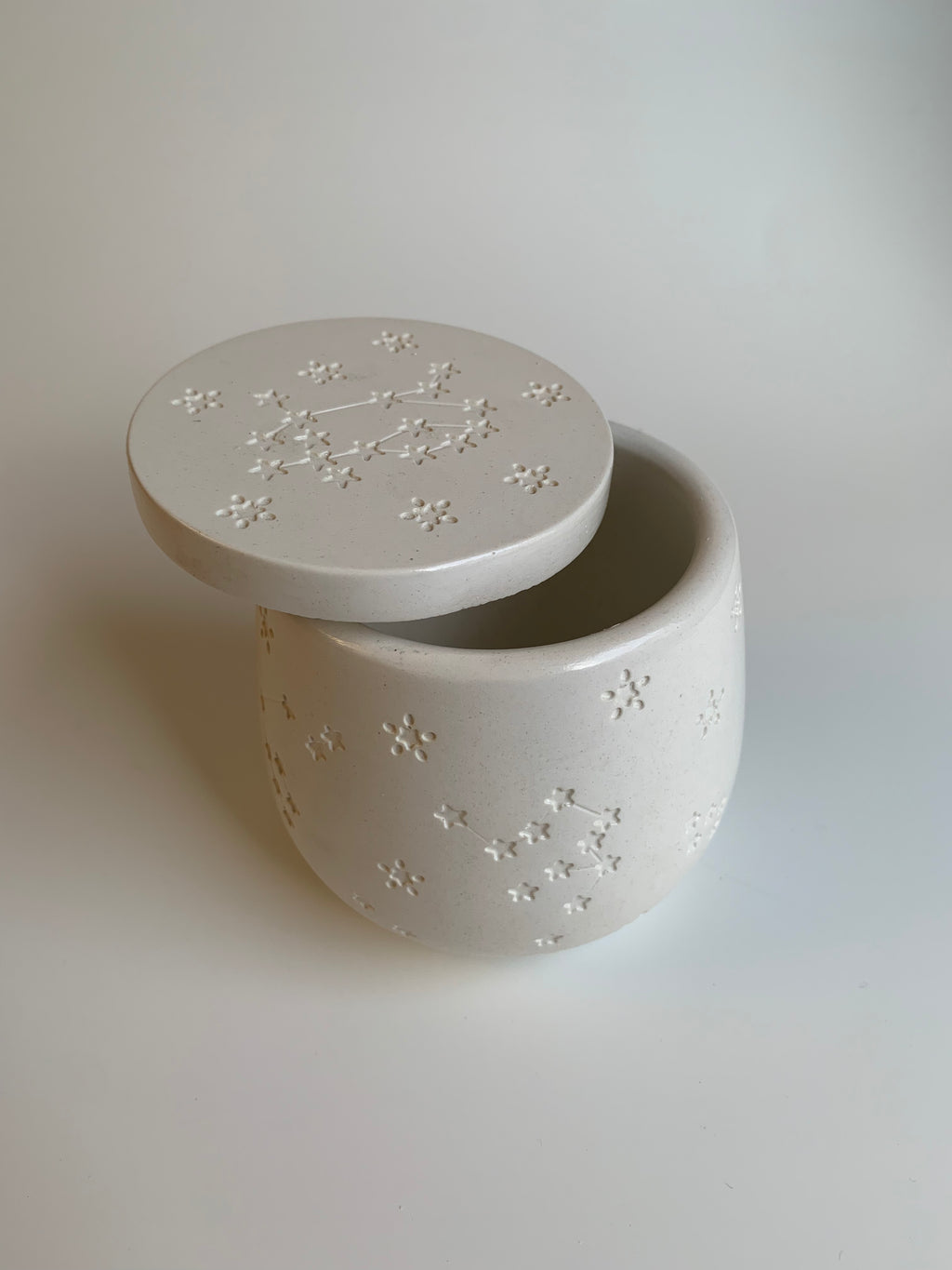 Cotton pads Jar | White