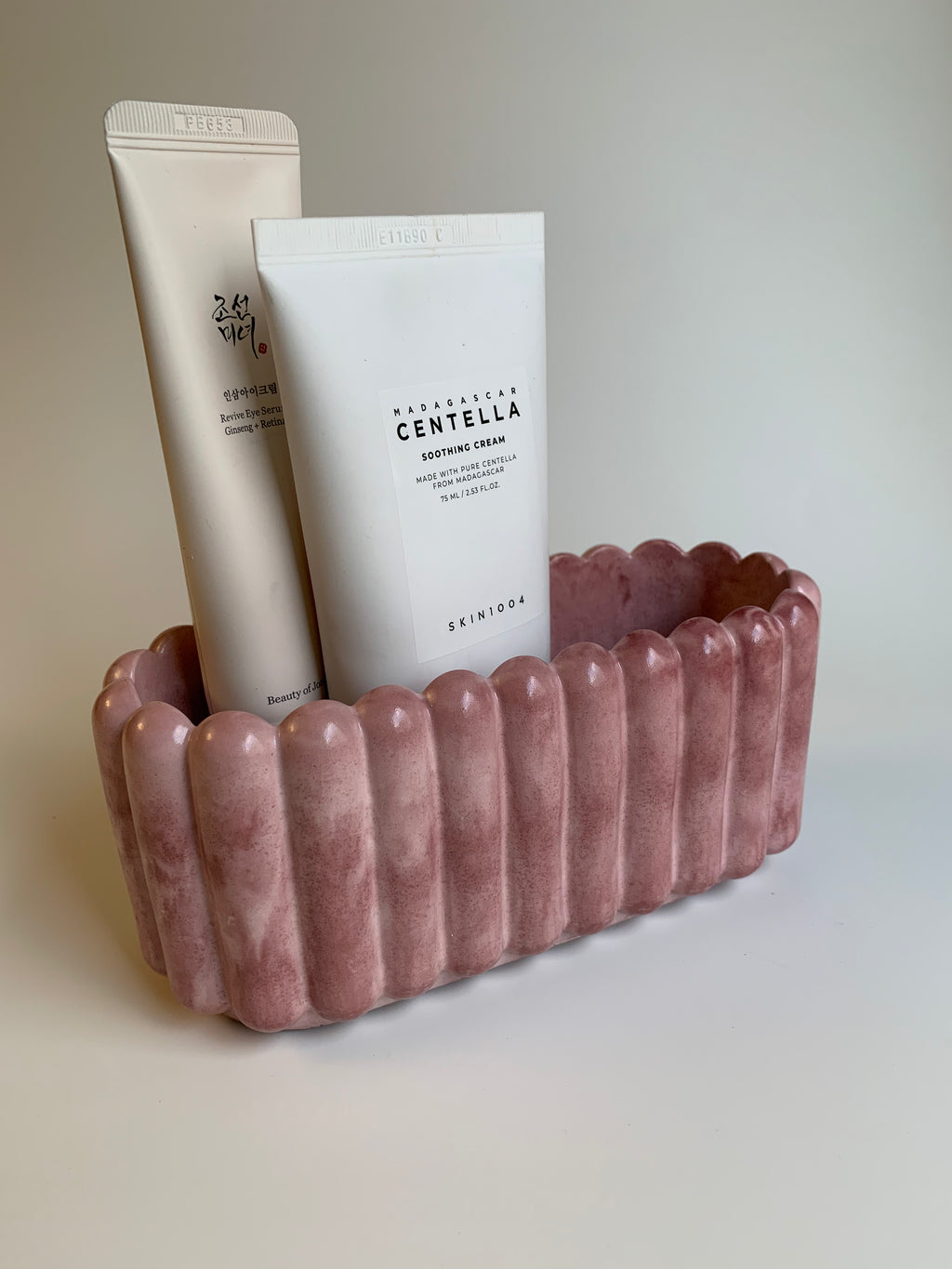 Fluted texture pot | Dusty Rose