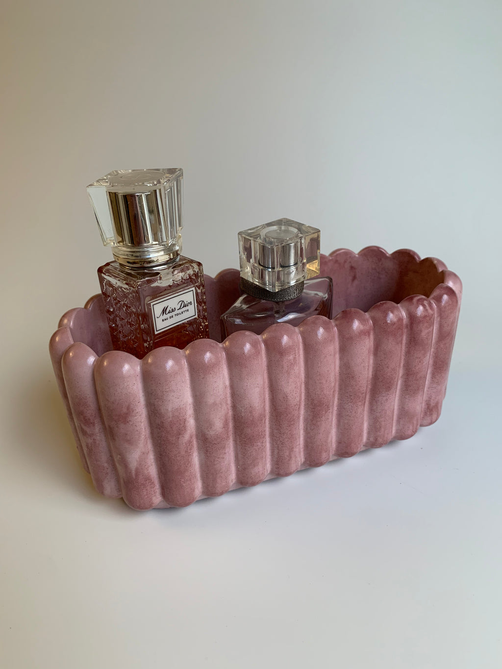 Fluted texture pot | Dusty Rose