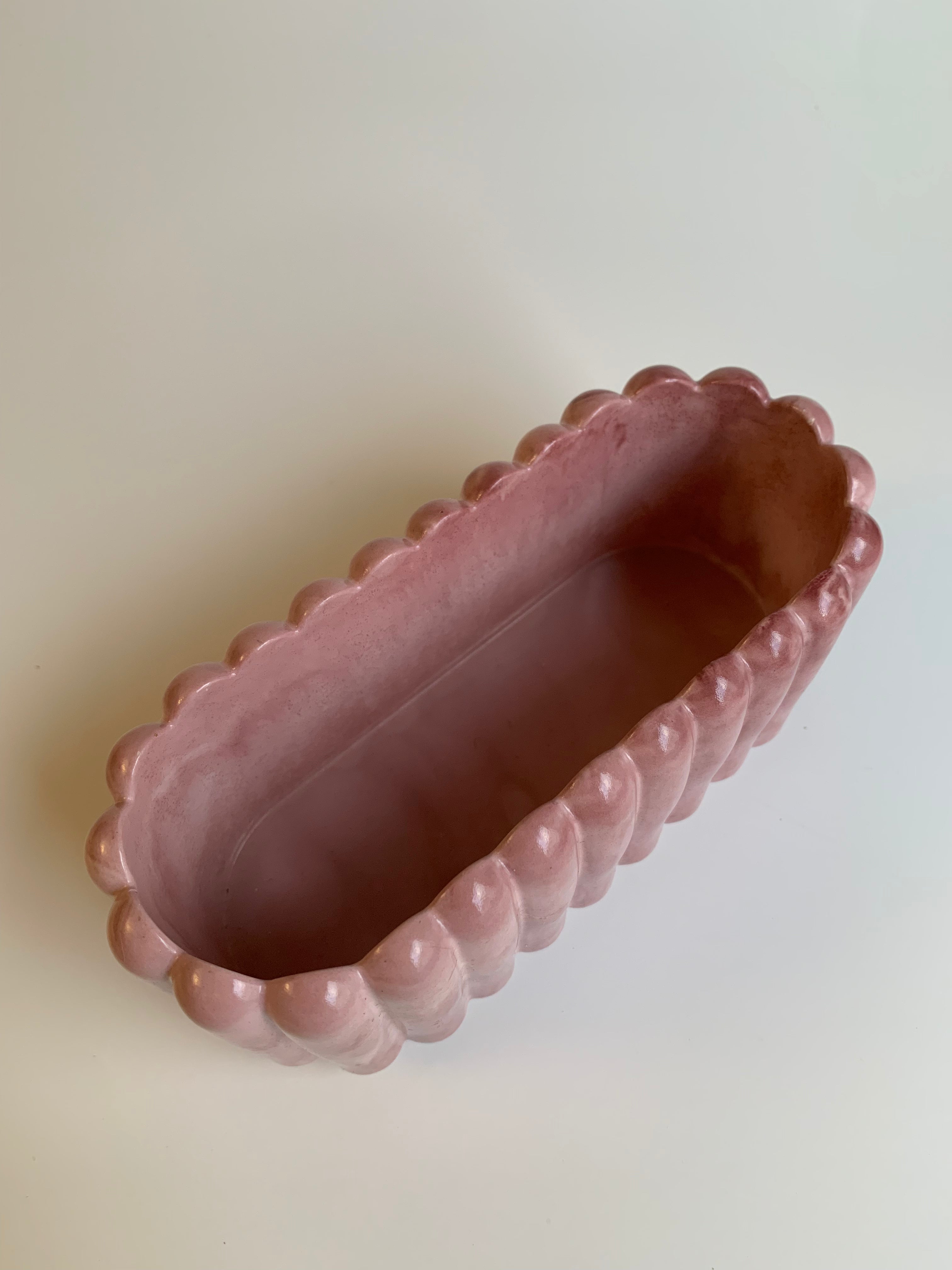 Fluted texture pot | Dusty Rose