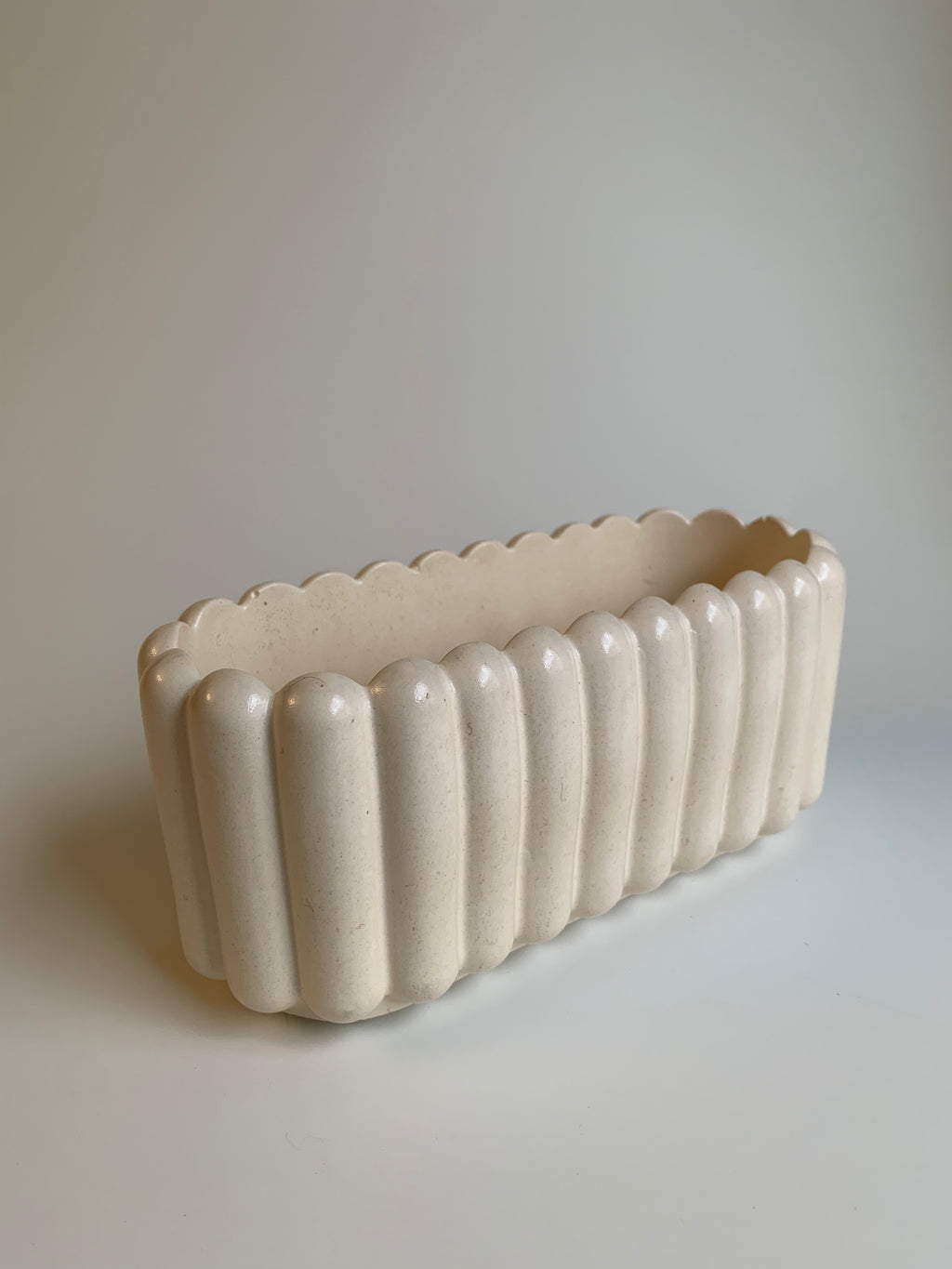 Fluted texture pot | Off-white