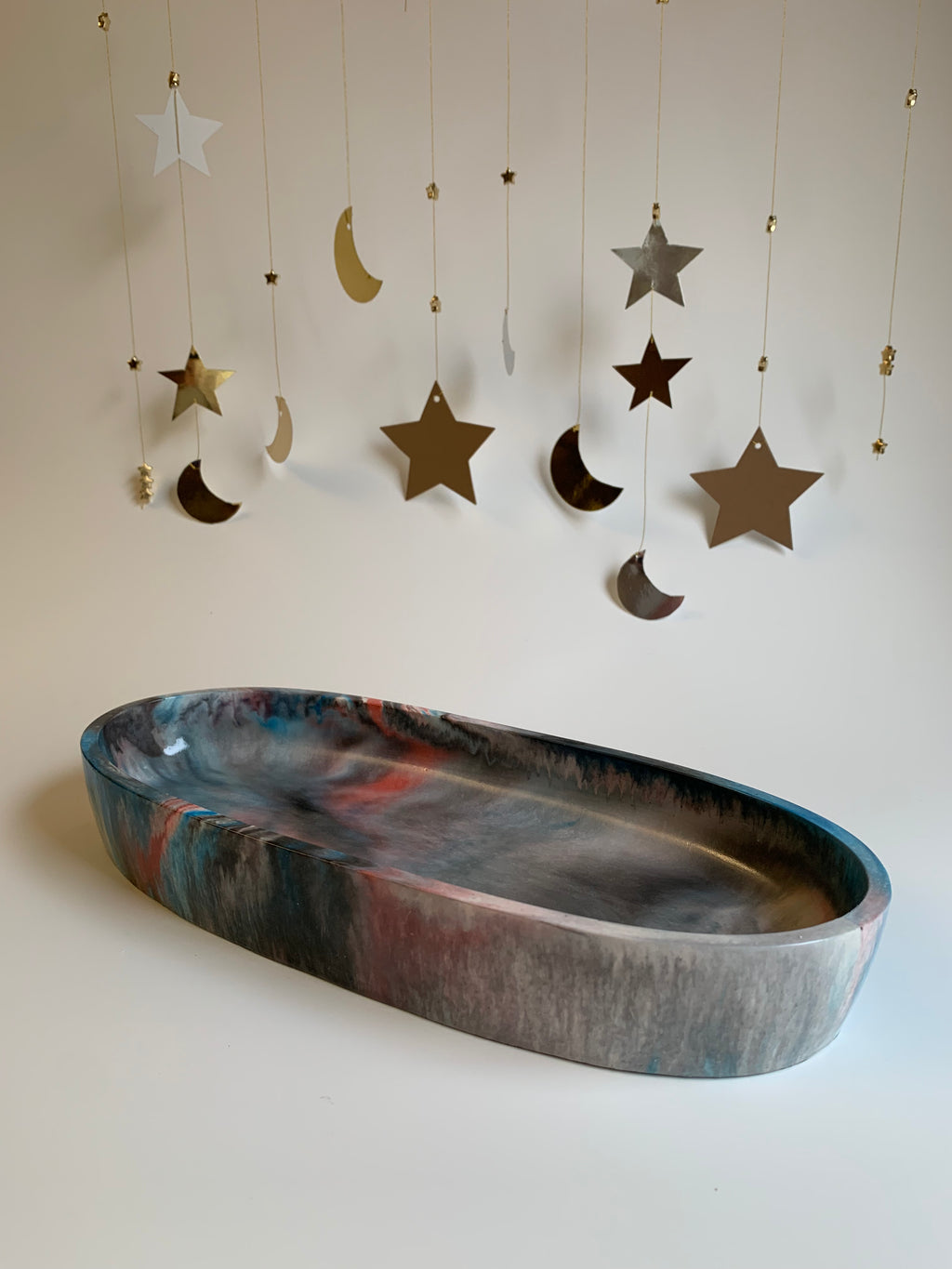 Khayamiya Oval Tray | Dark Shades