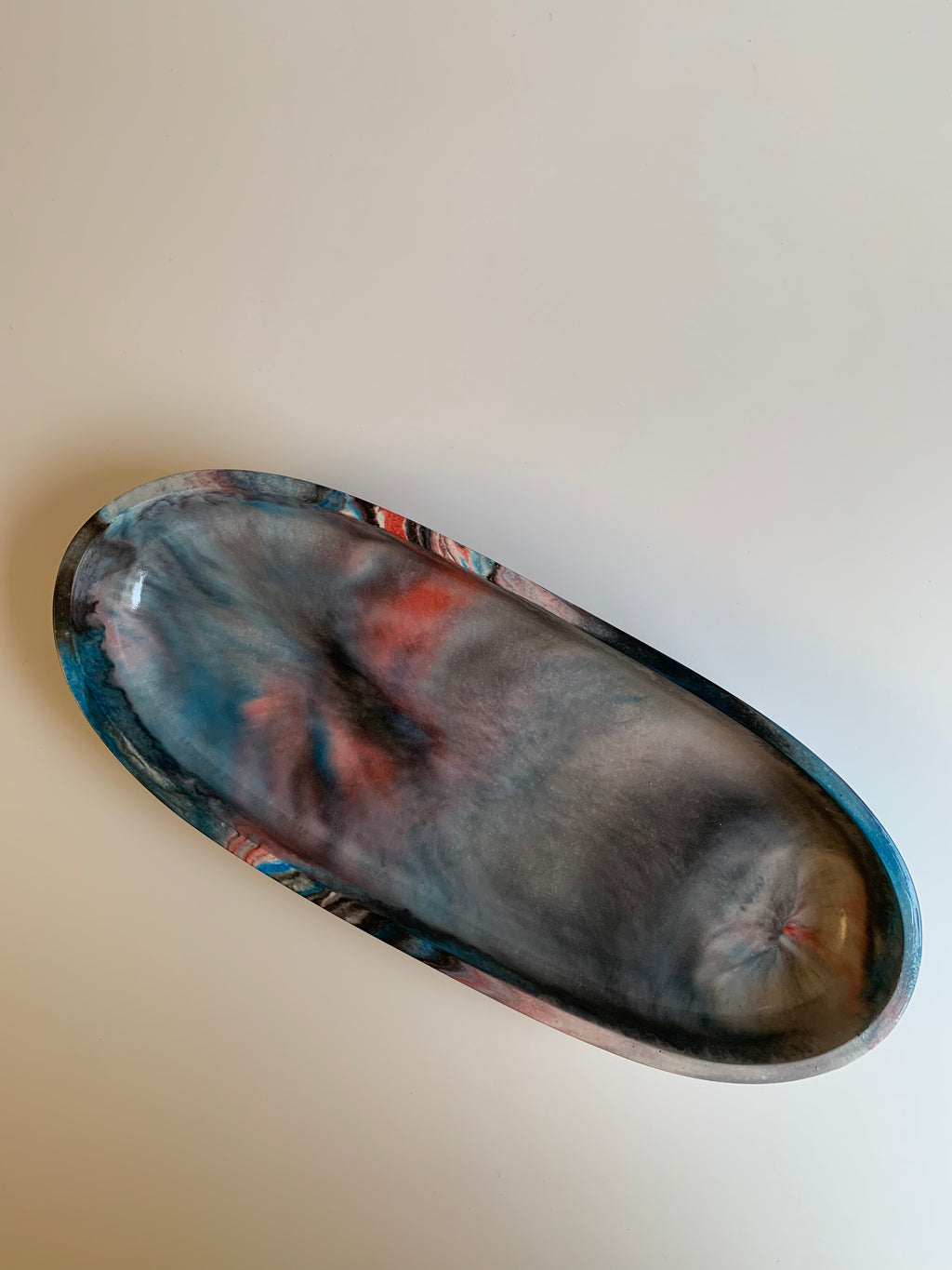 Khayamiya Oval Tray | Dark Shades