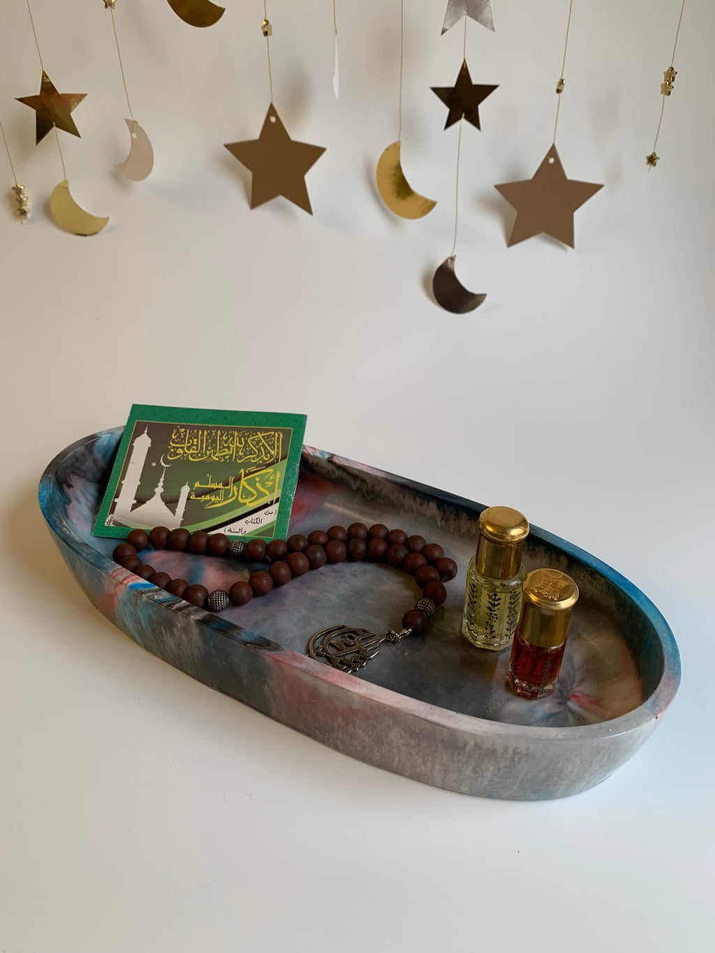 Khayamiya Oval Tray | Dark Shades