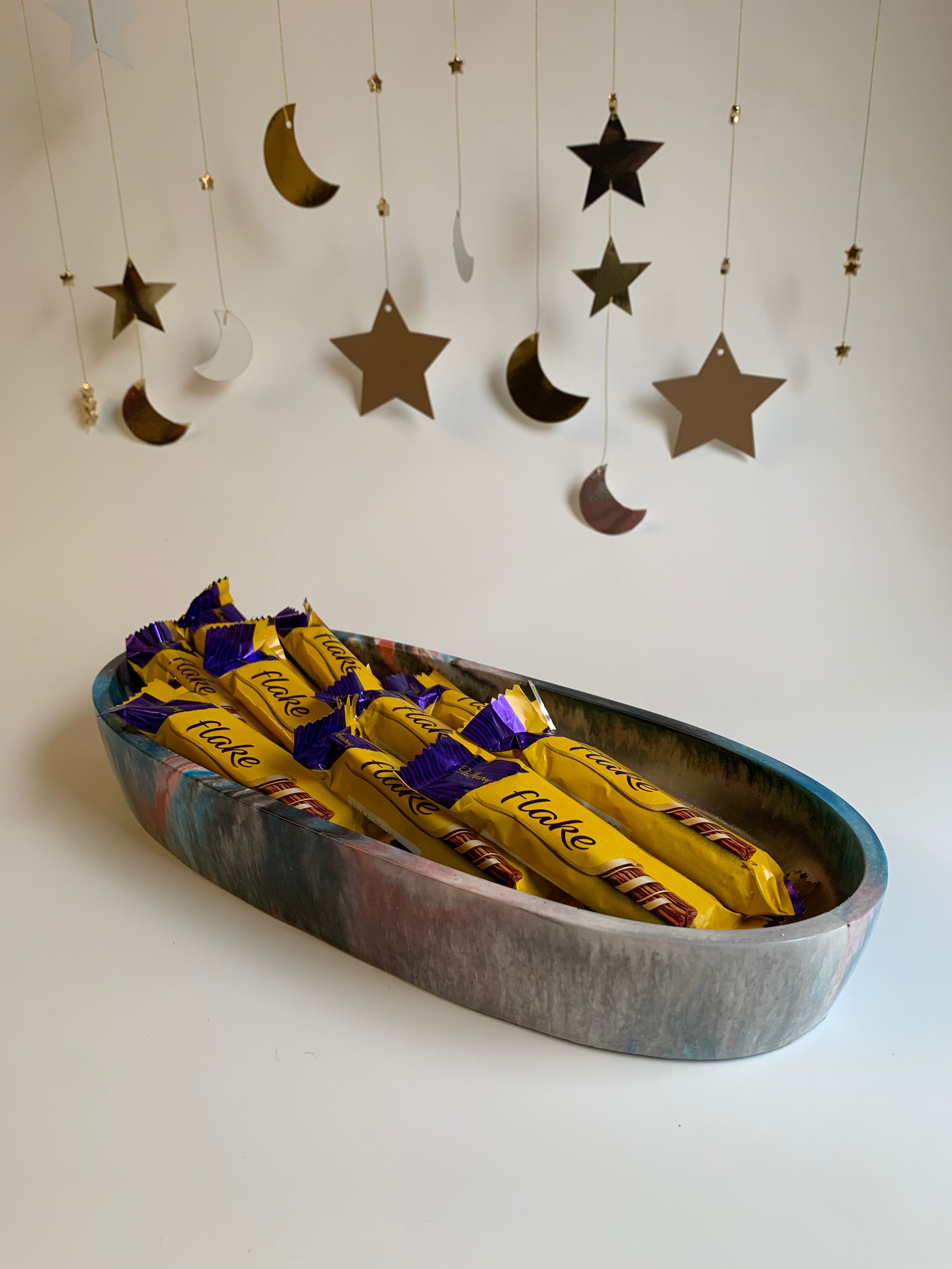 Khayamiya Oval Tray | Dark Shades