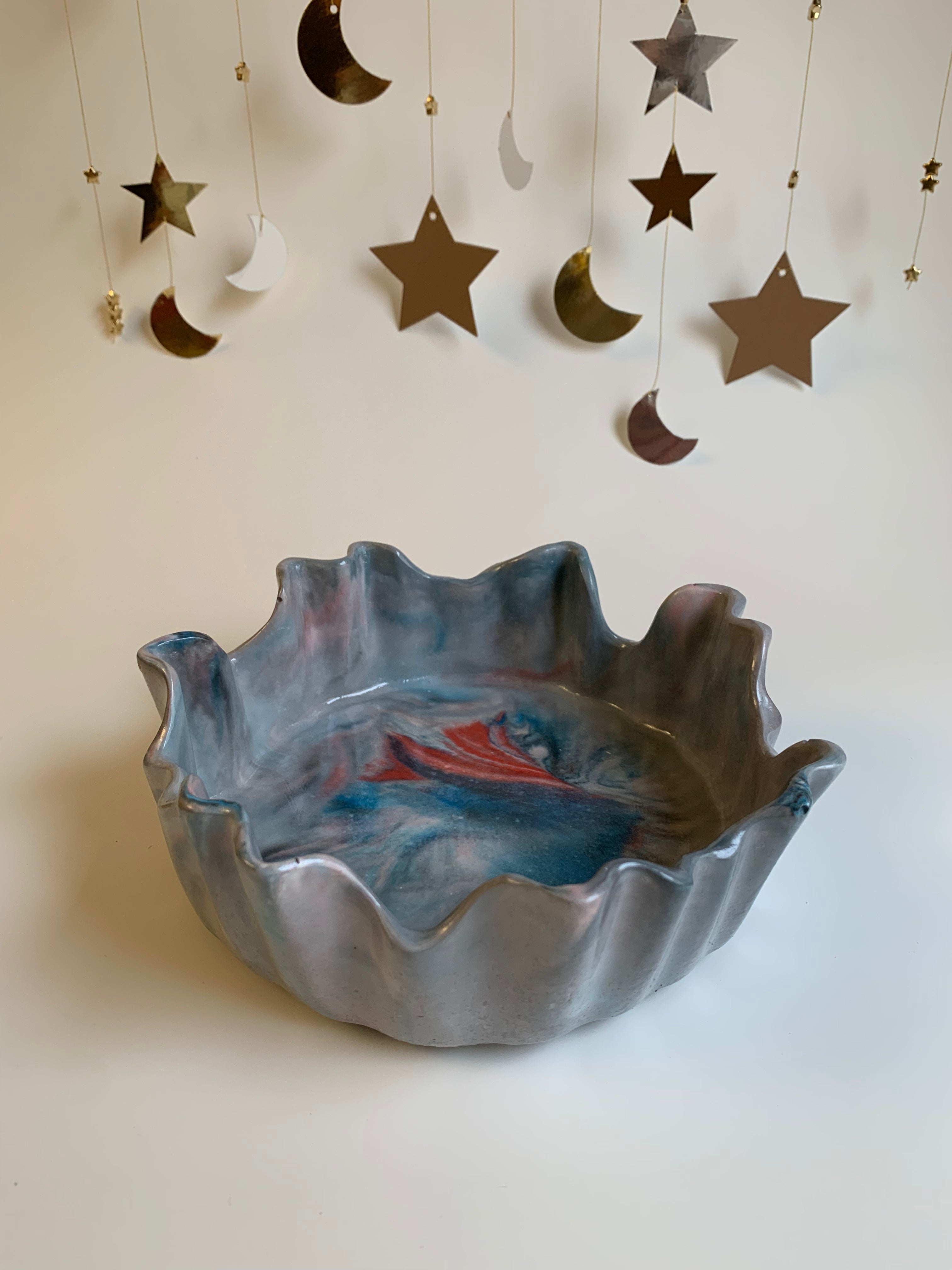 Khayamiya Ruffle Bowl | Dark Shades