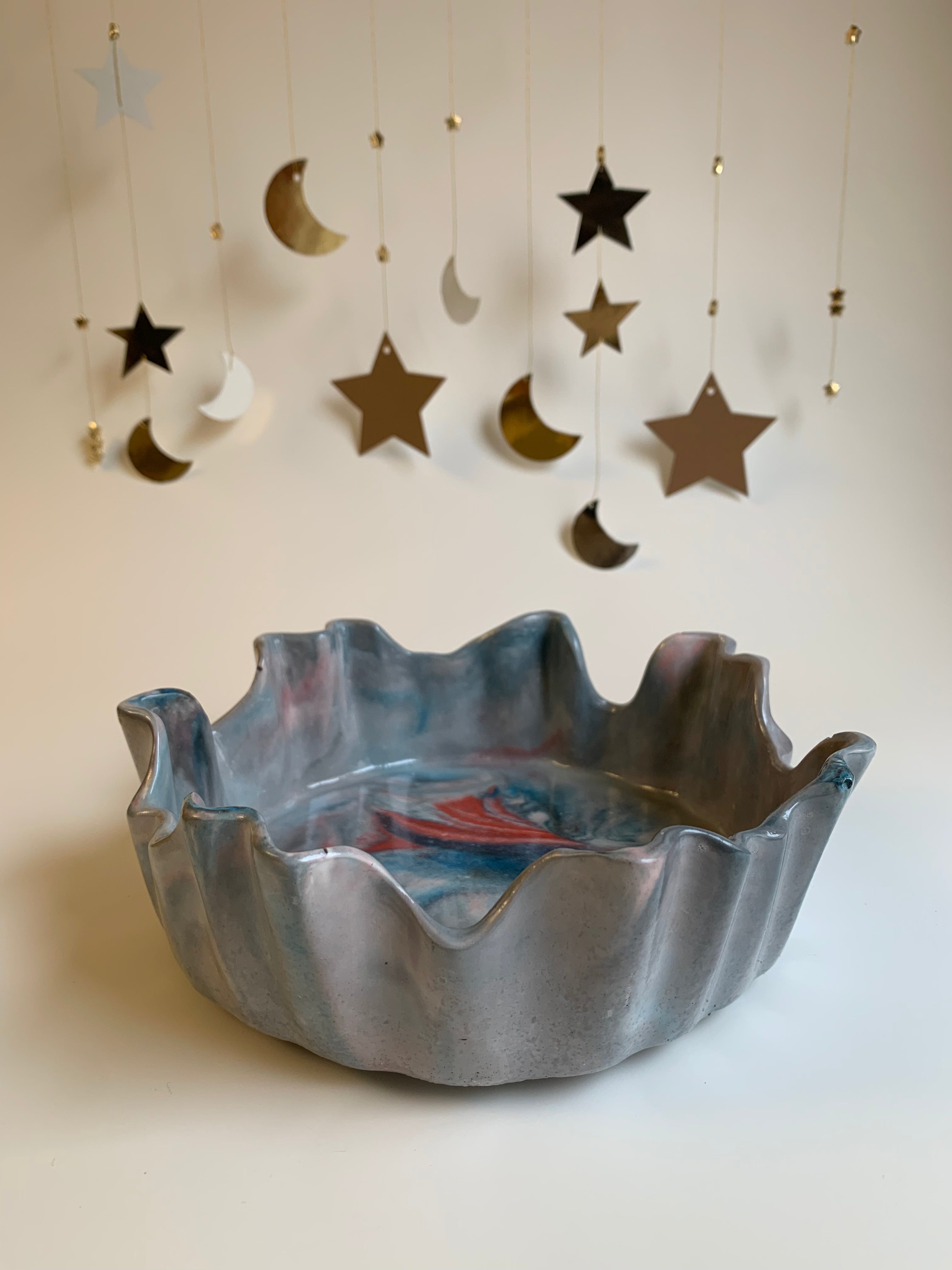 Khayamiya Ruffle Bowl | Dark Shades