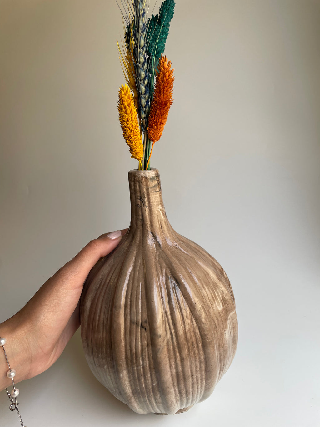 Vase | Walnut Brown Marbled