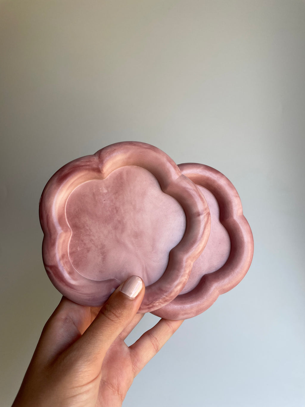 Cup Coasters set of 2 | Dusty Rose