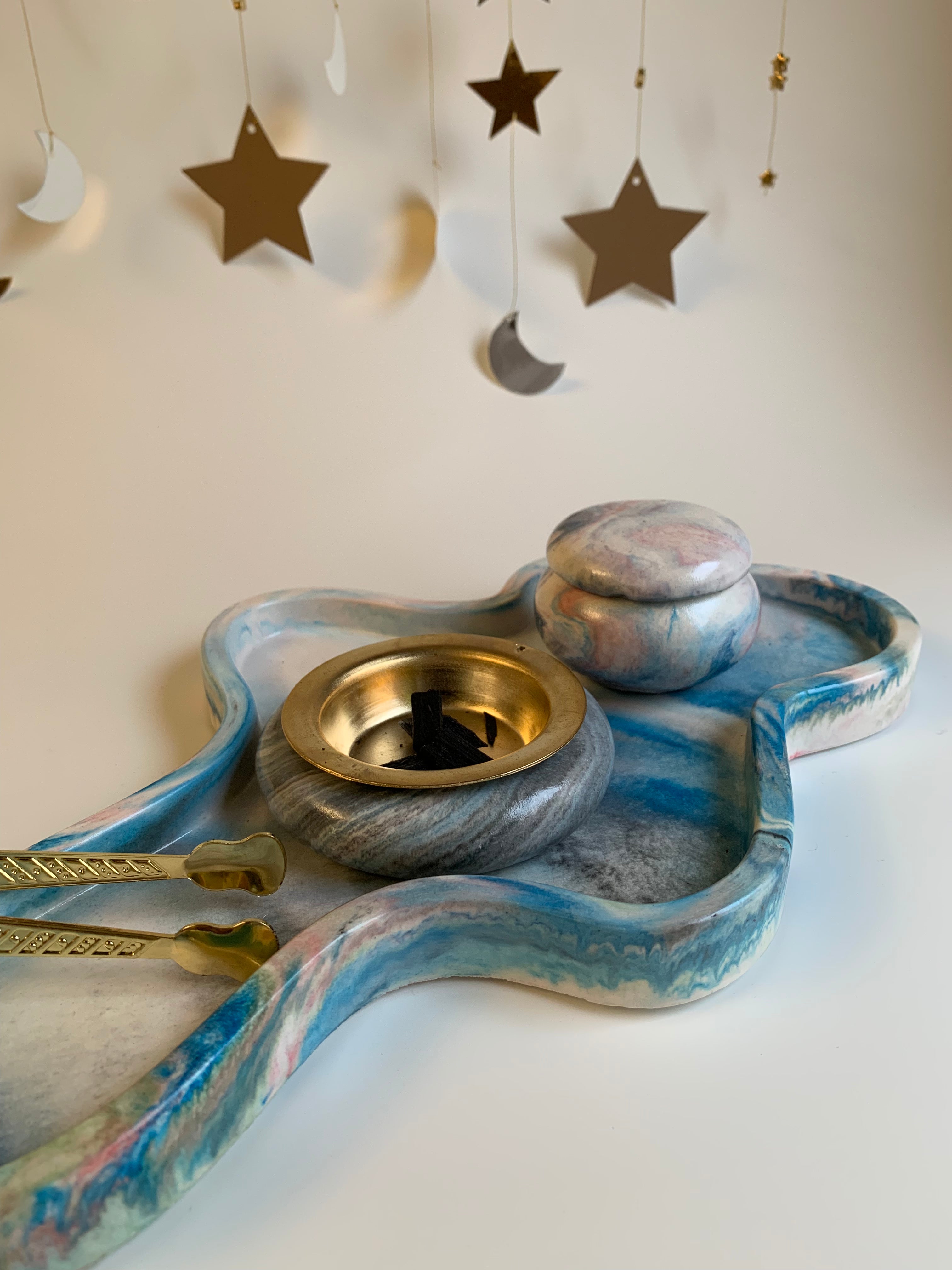 Khayamiya Incense Burner Full Set | Light Shades