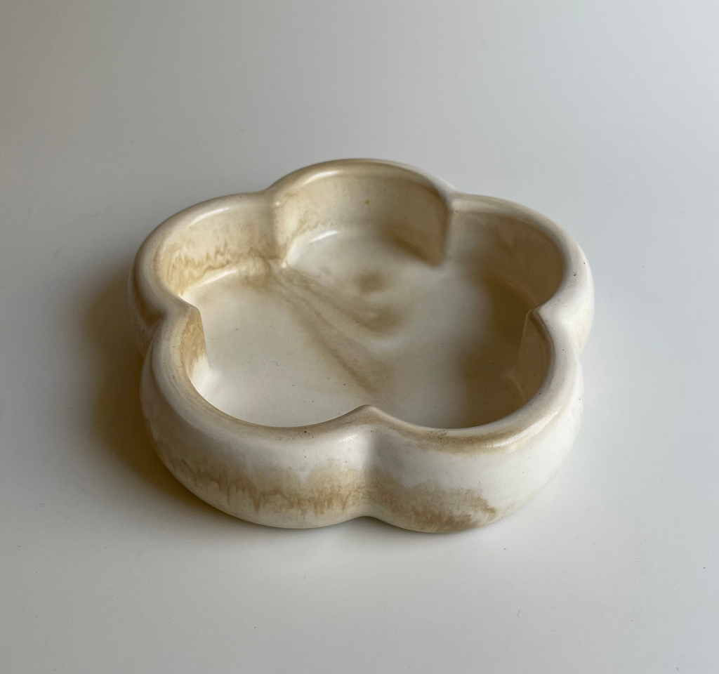 Petals Trinket Dish | Camel marble