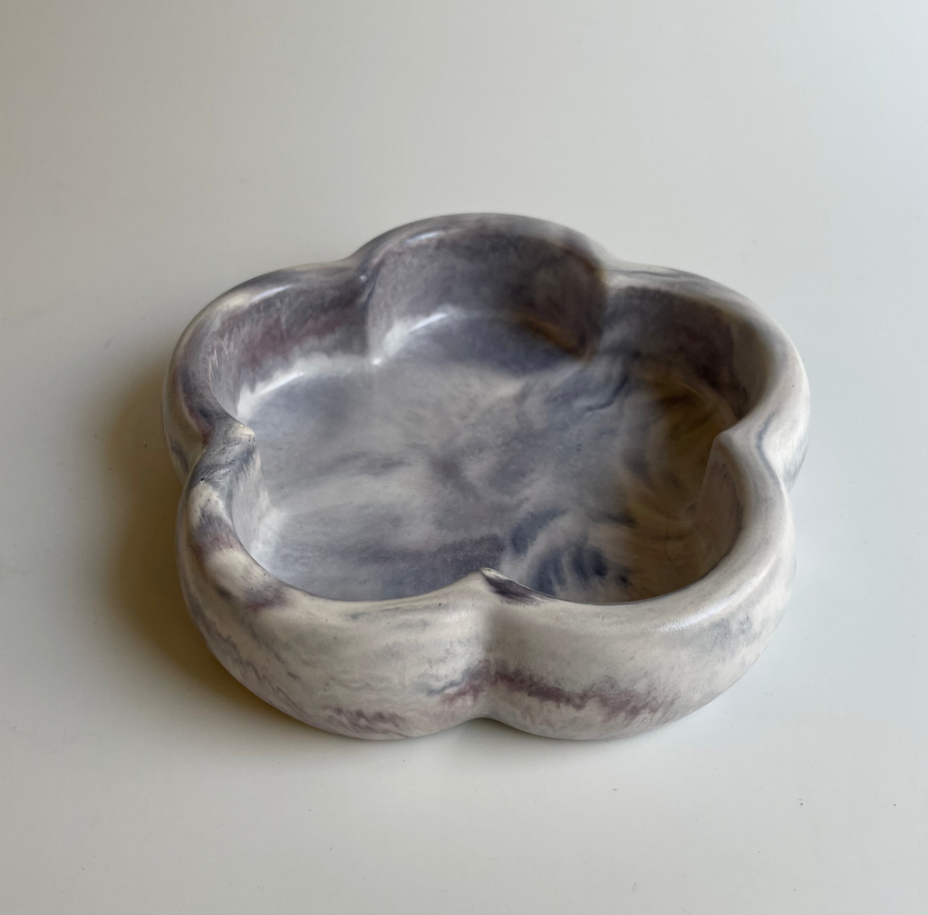 Petals Trinket Dish | Violet marble