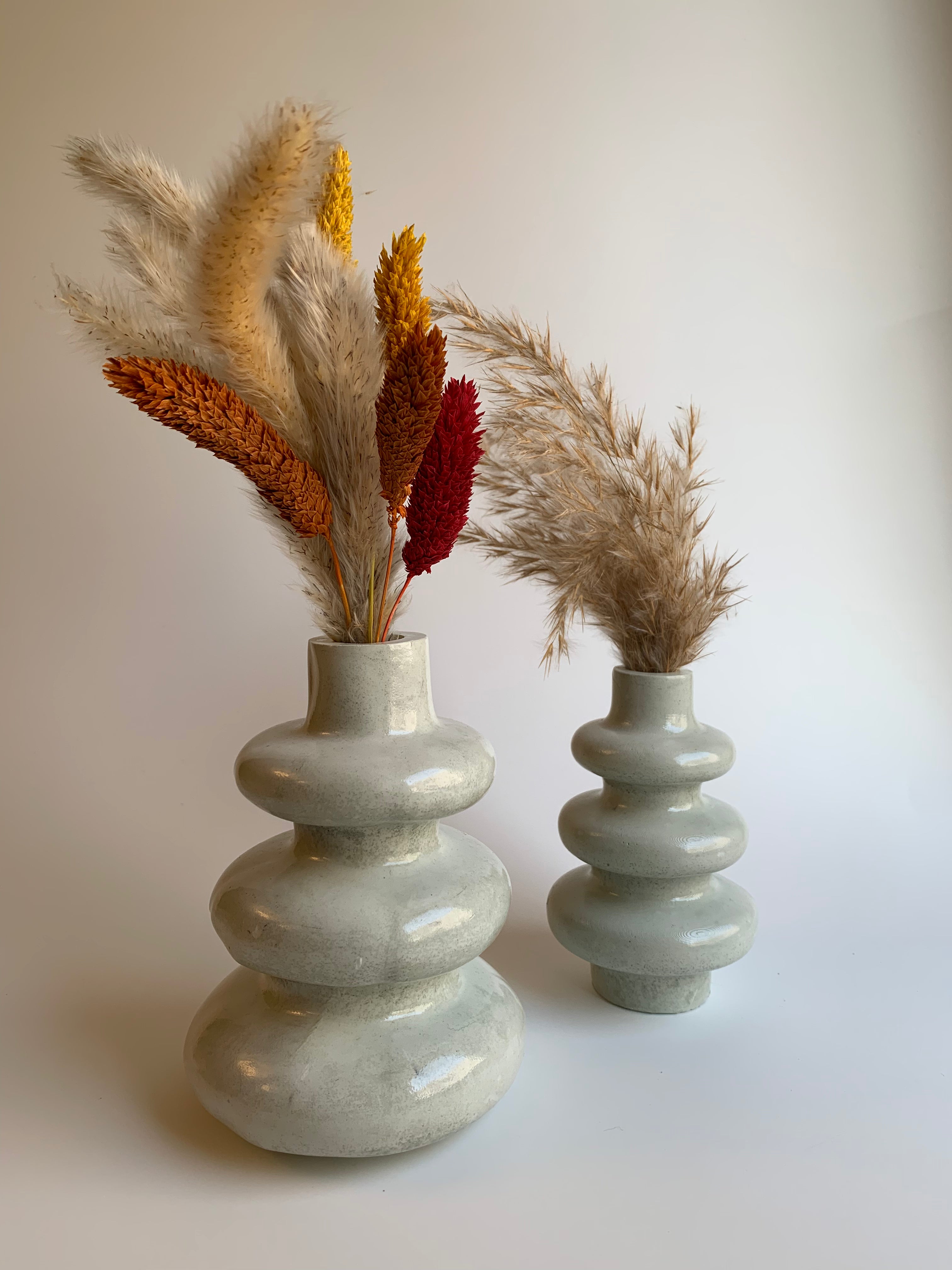 Triple rings vases "set of 2"